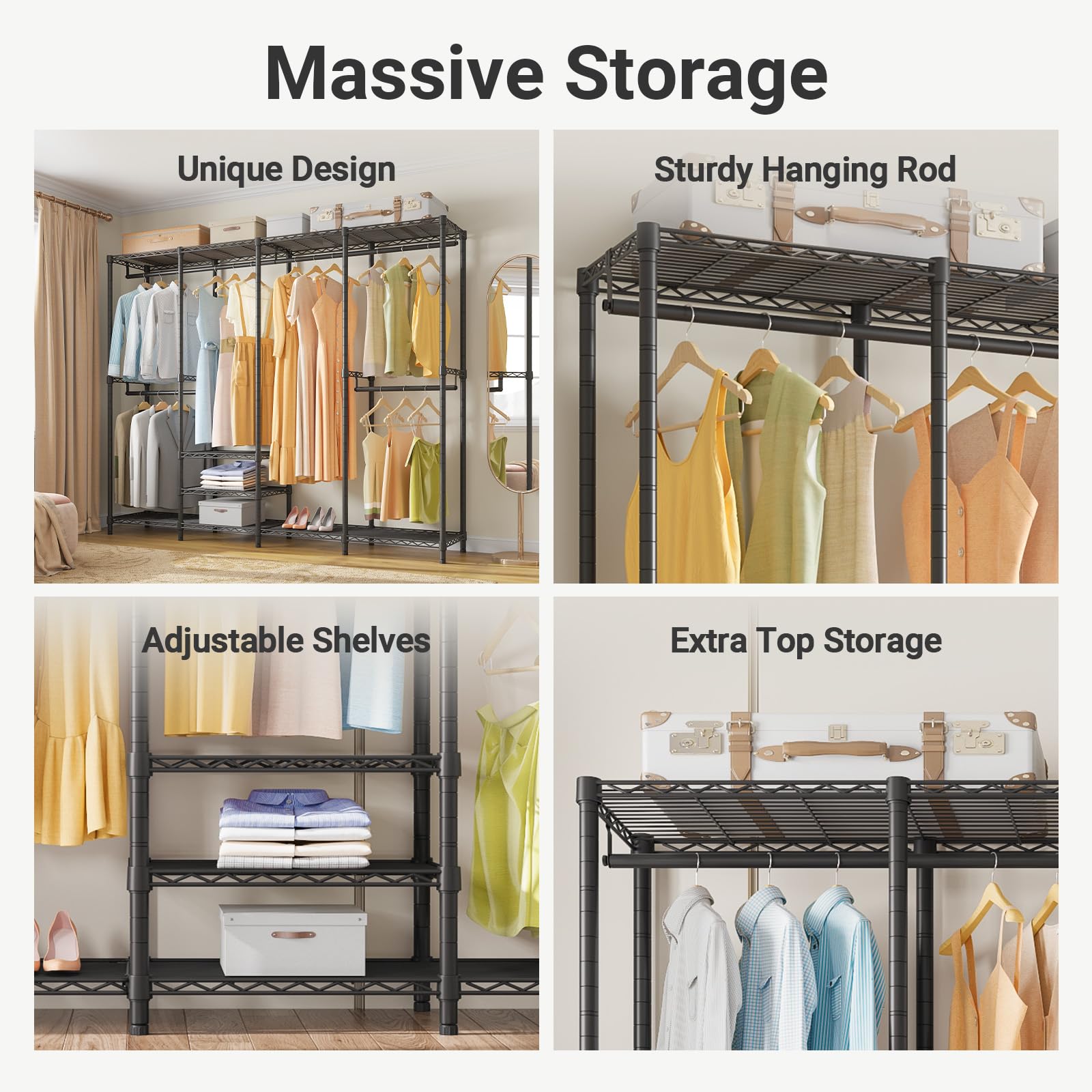 V40 Heavy Duty Clothes Rack