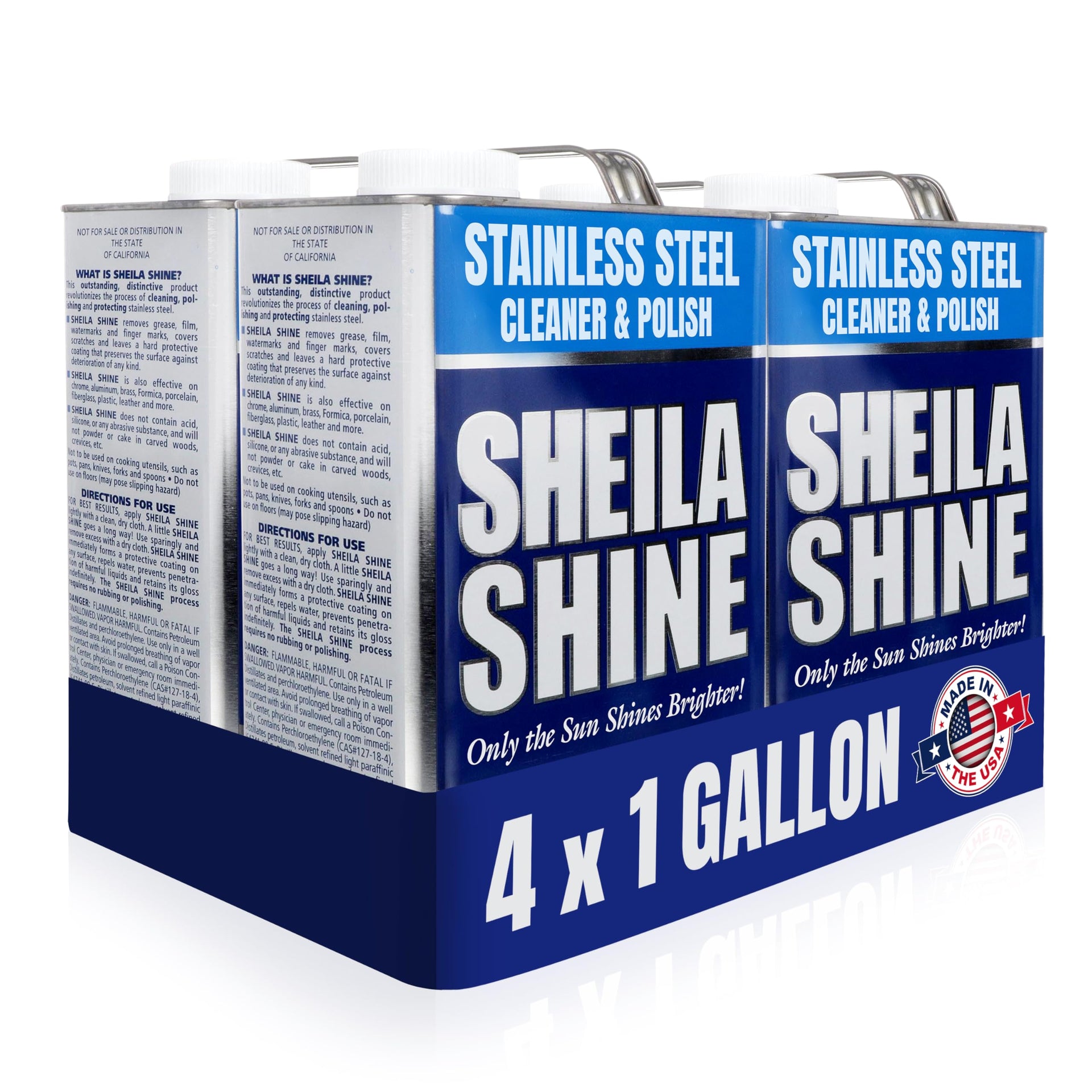 4 x 1 Gallon Stainless Steel Cleaner and Polish (512 Fl Oz)