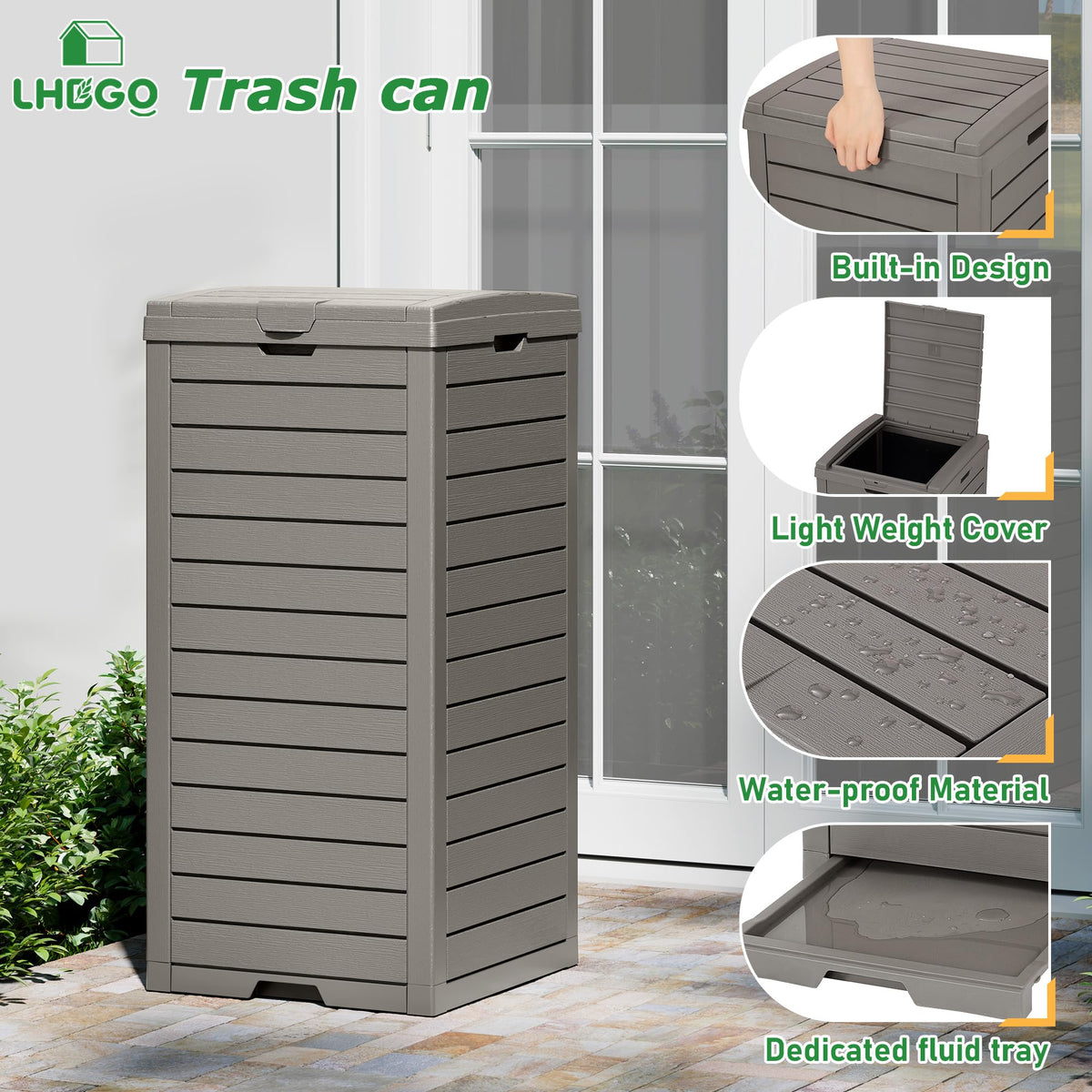 Outdoor Trash Can