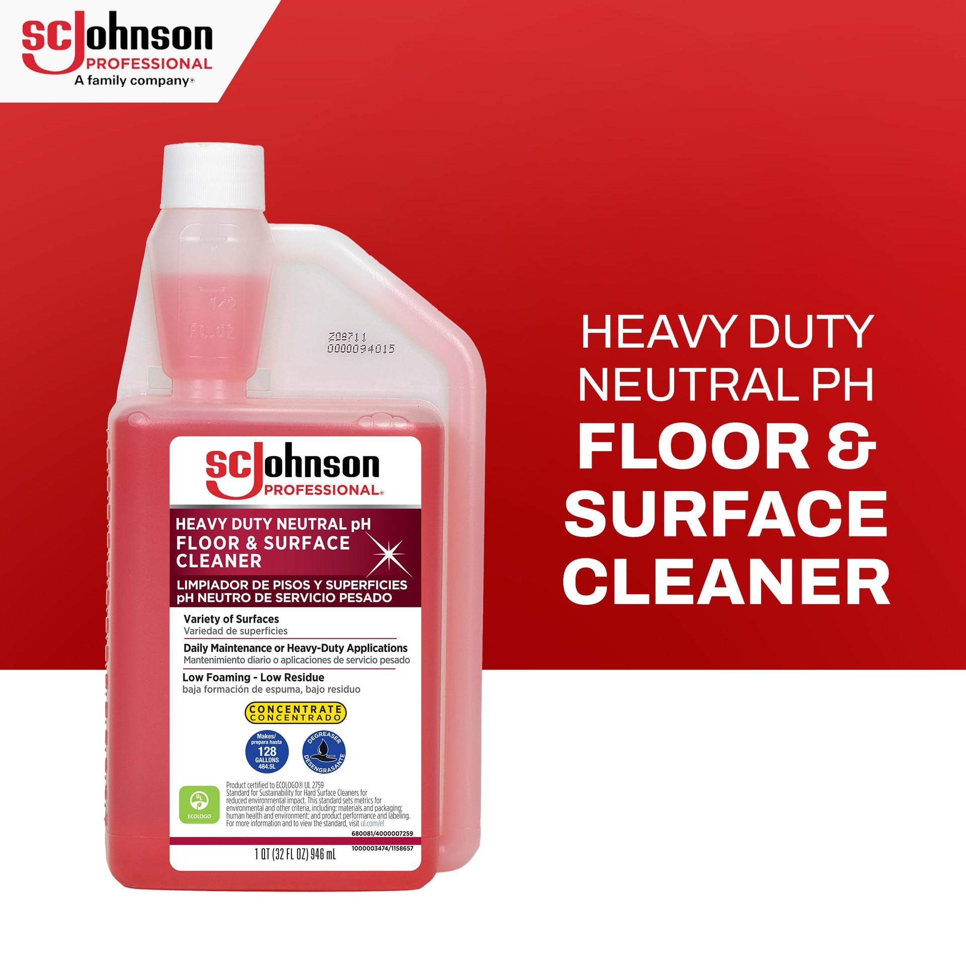 Heavy Duty Neutral pH Floor and Surface Cleaner (192 Fl Oz)