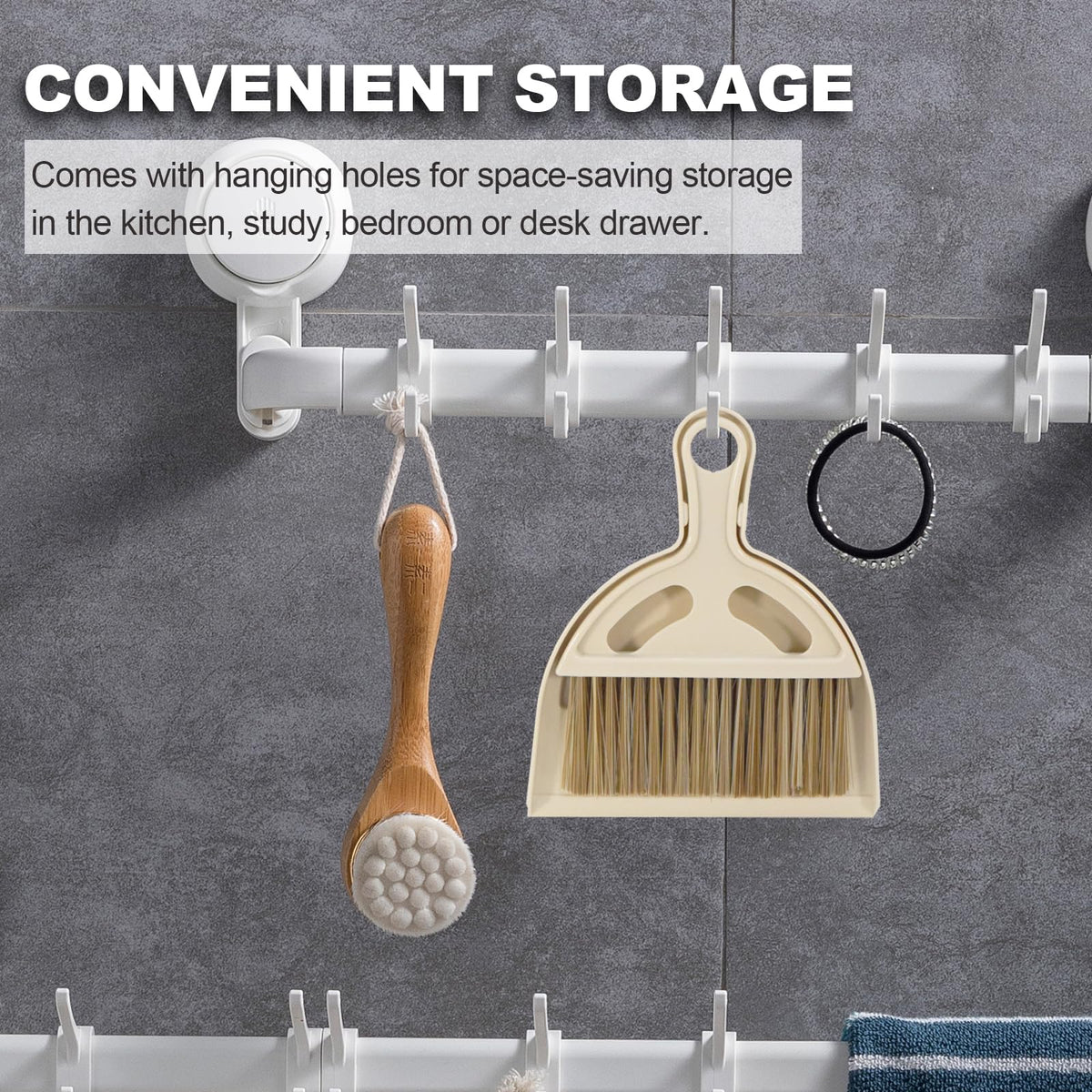 Mini Broom and Dustpan Set Hand Broom with Dustpan Portable Housekeeping Cleaning Tools for Desk