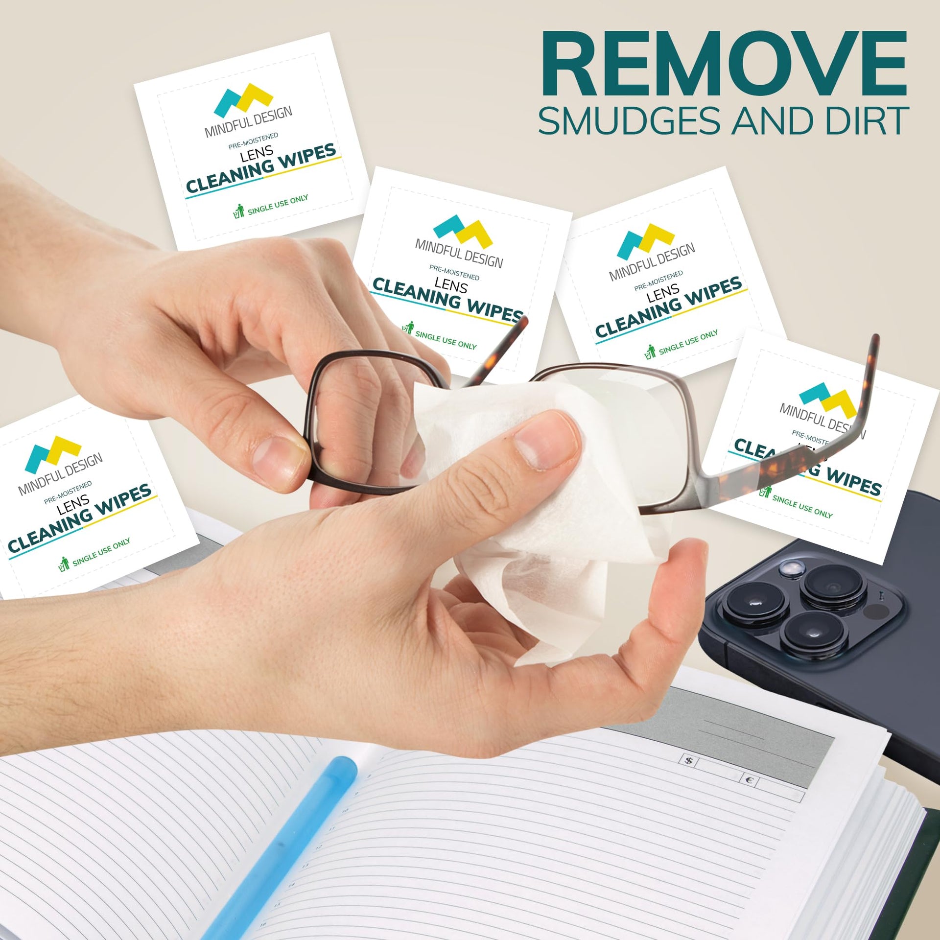 Lens Cleaning Wipes for Eyeglasses (210 Count)