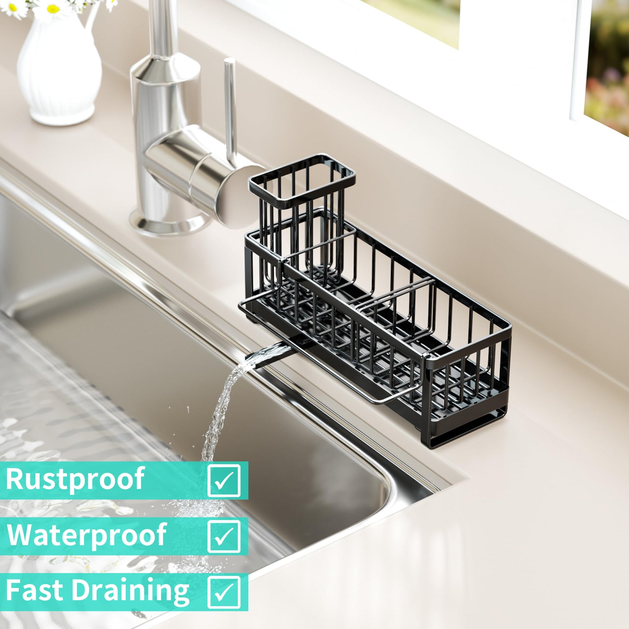Sponge Holder for Kitchen Sink