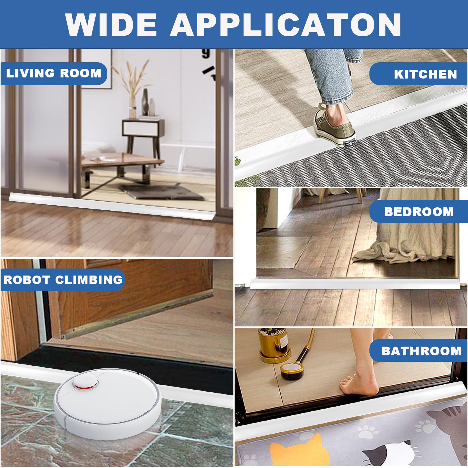 Vinyl Floor Transition Strip Self Adhesive Door Threshold Strip
