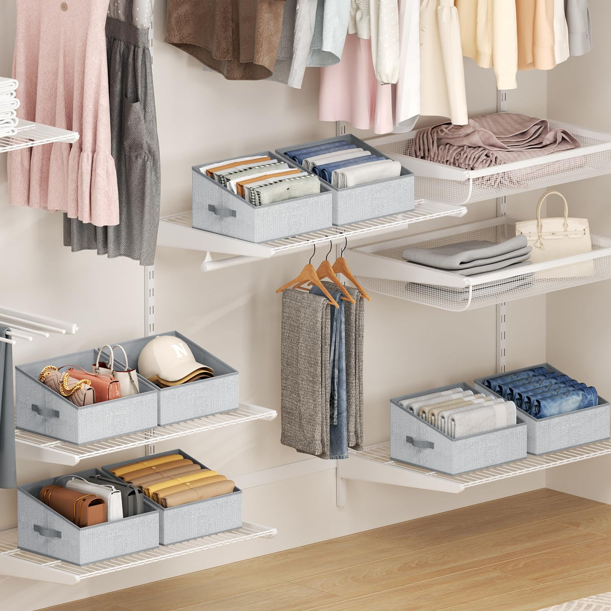 Trapezoid Storage Bins (8 Count)