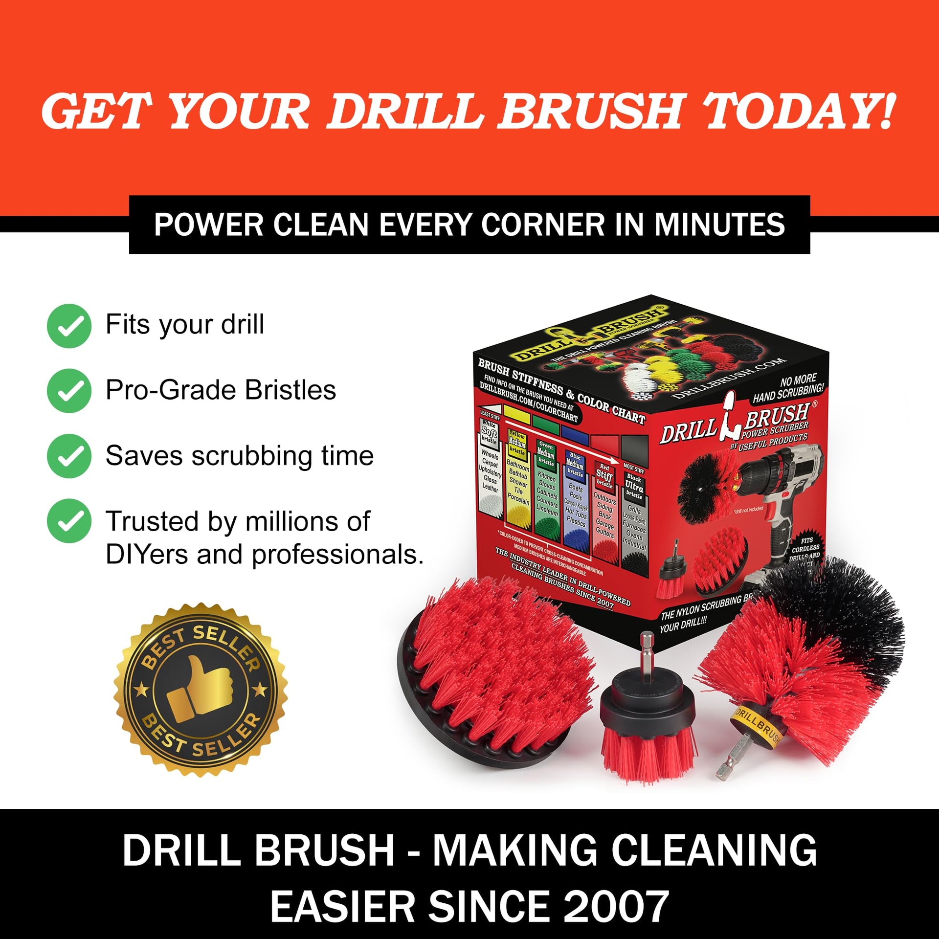Heavy Duty Stiff Bristle Brush Kit - ModHome Supplies