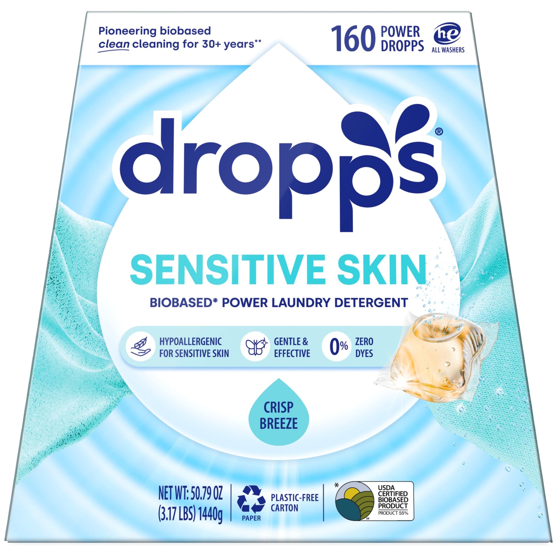 Sensitive Skin Laundry Detergent Pods (160 Count) - ModHome Supplies