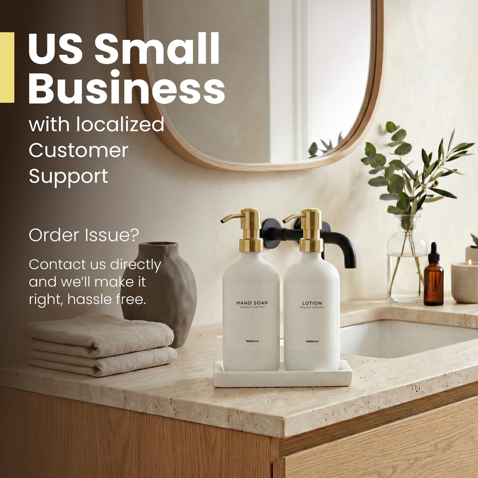Bathroom Soap Dispenser Set (3 Count)