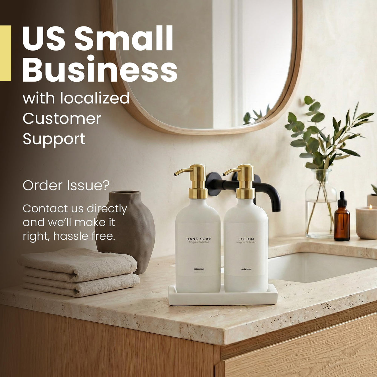 Bathroom Soap Dispenser Set (3 Count)