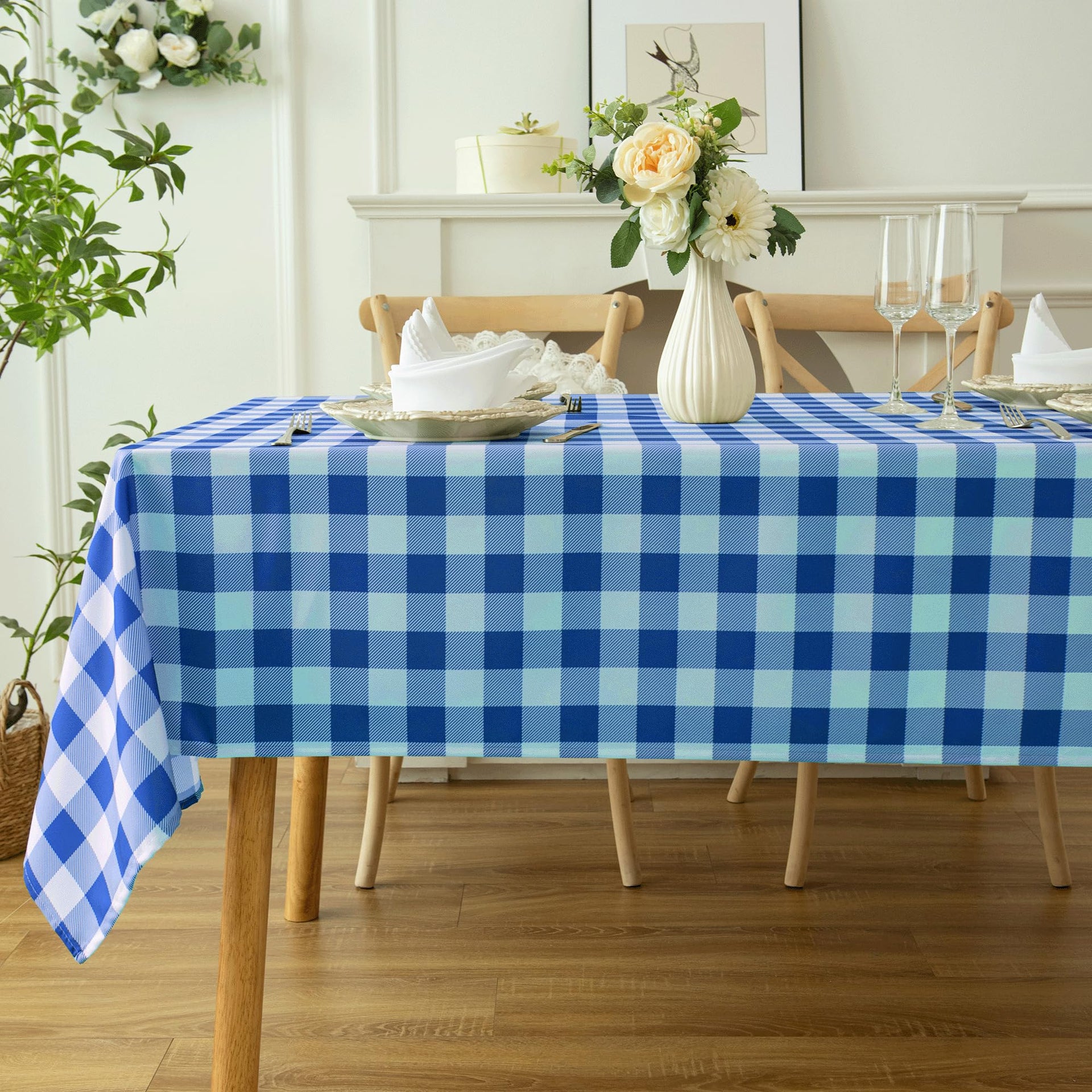 Classic Gingham Buffalo Tablecloth Fabric