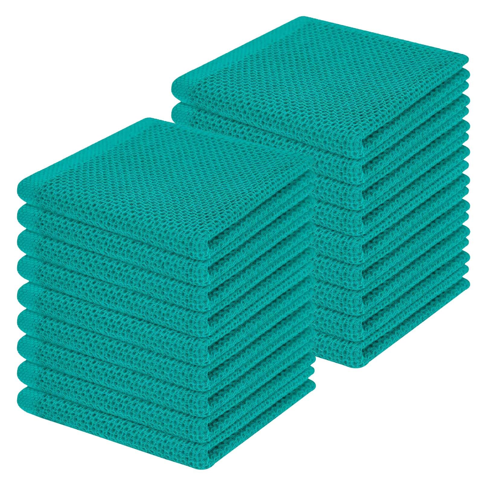 100% Cotton Waffle Weave Kitchen Dish Cloths 18 (18 Count)