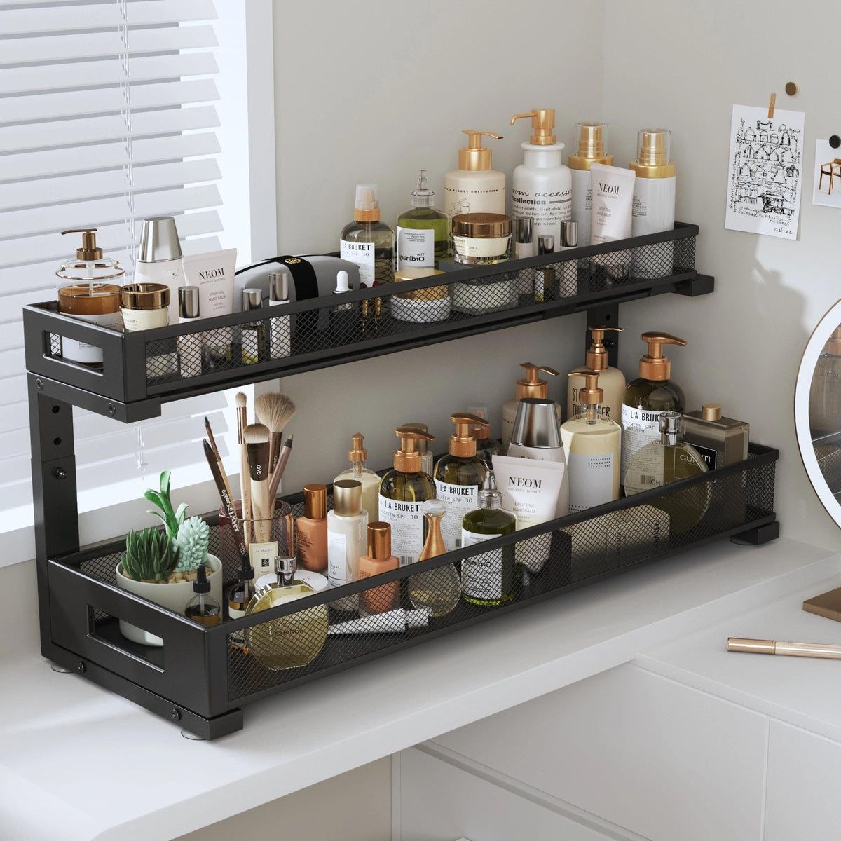 2 Pack 20.47IN Depth Under Sink Storage Organizer (2 Count)