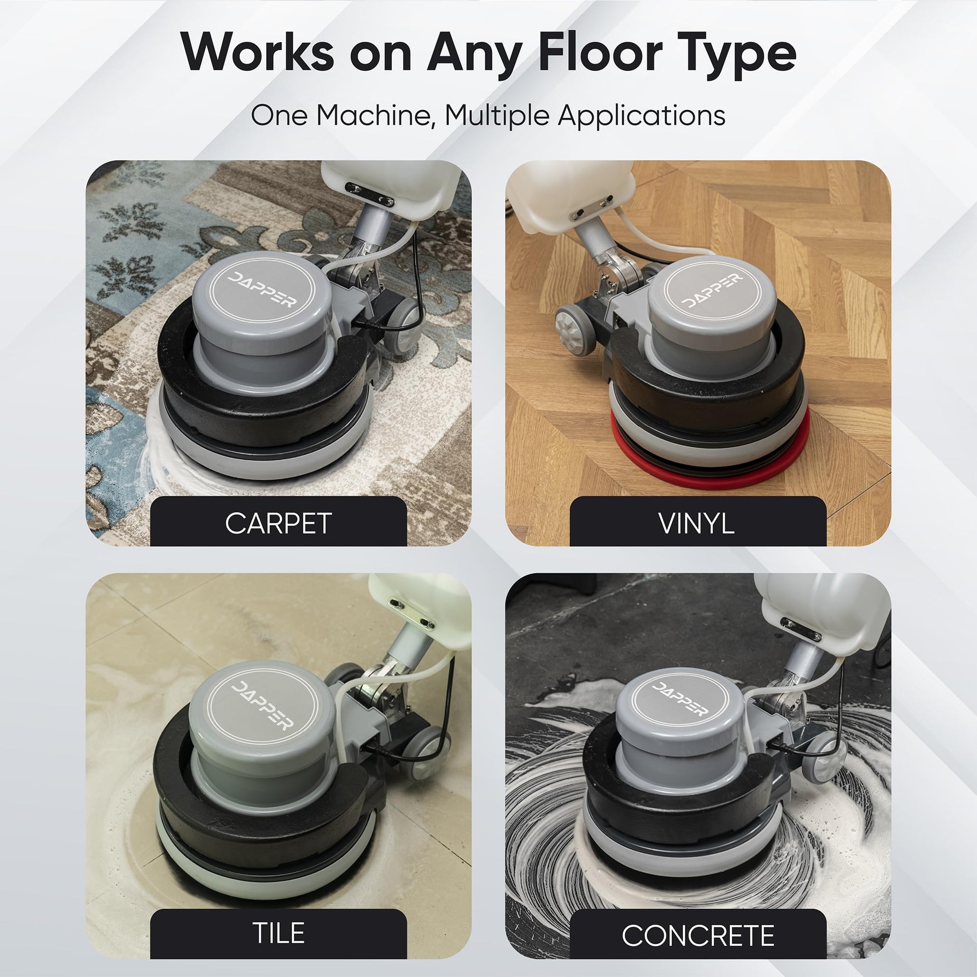 17" Heavy Duty Weighted Floor Buffer Polisher Machine