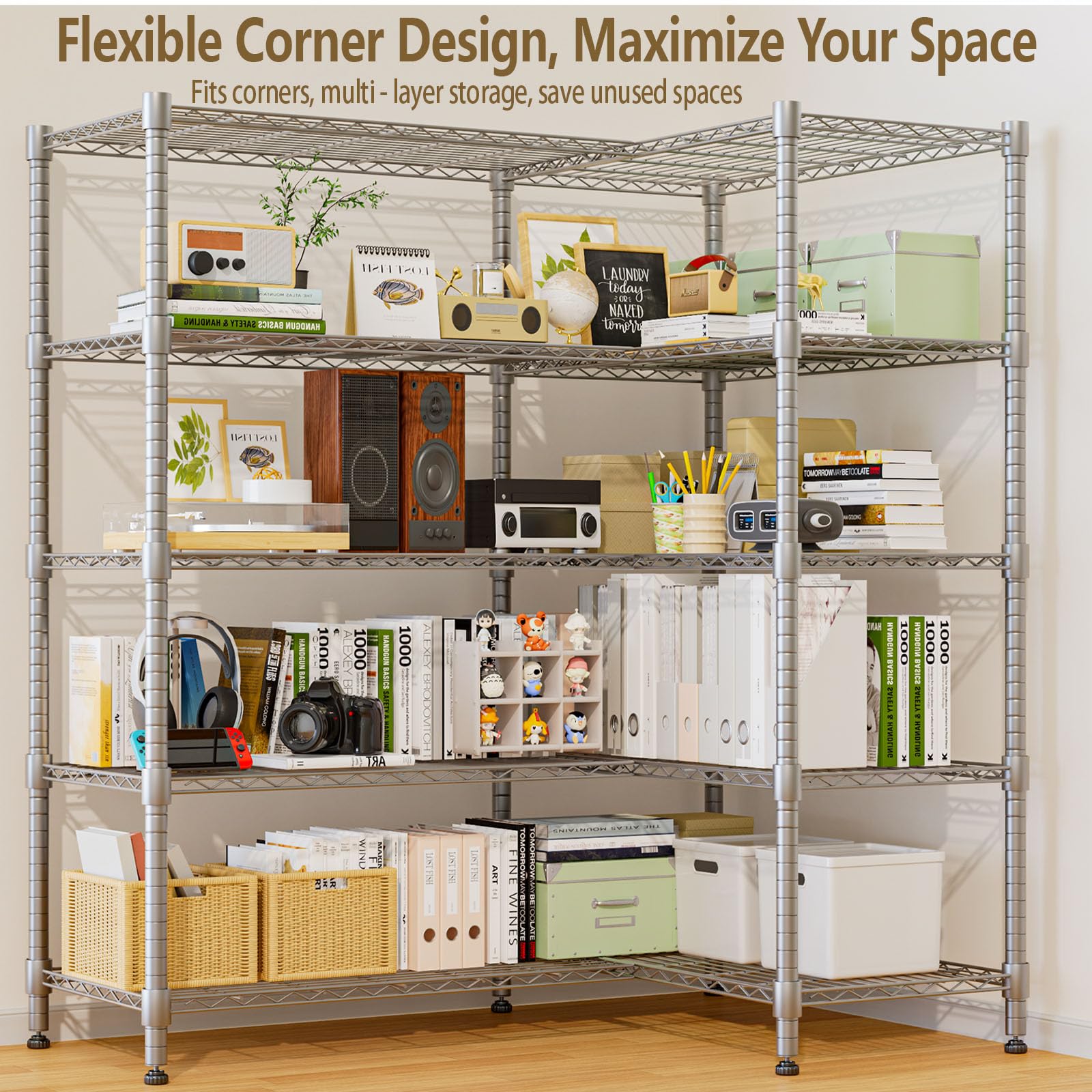 72"W Wire Rack Shelving