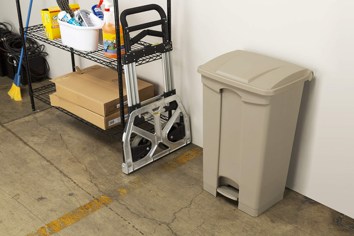 Step On Plastic Trash Can with Foot Pedal