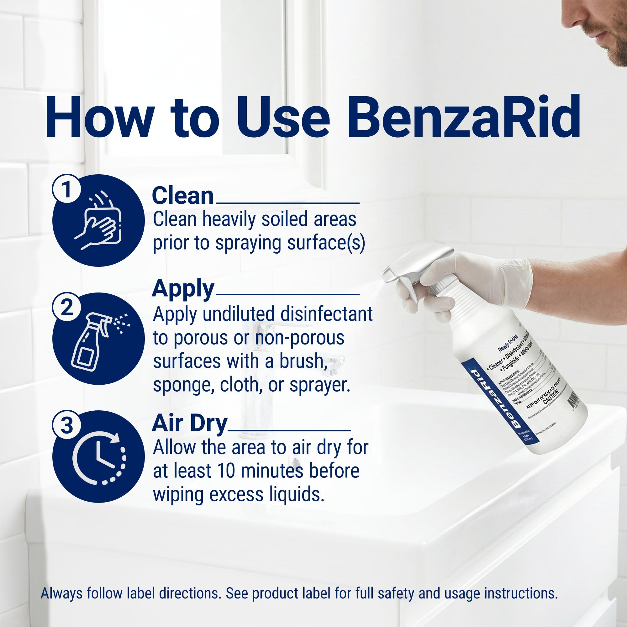 Hospital Disinfectant Sanitizer & Virucide (128 Fl Oz)