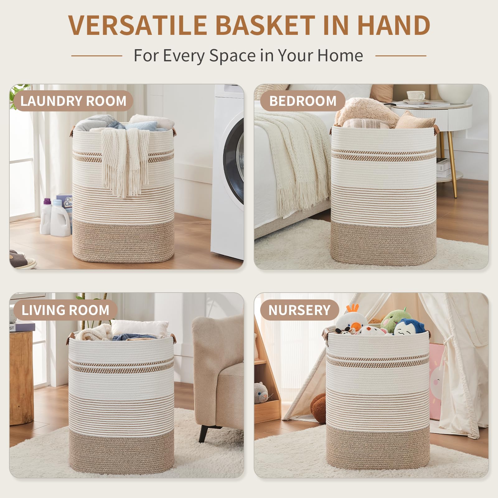 Laundry Basket with Handles