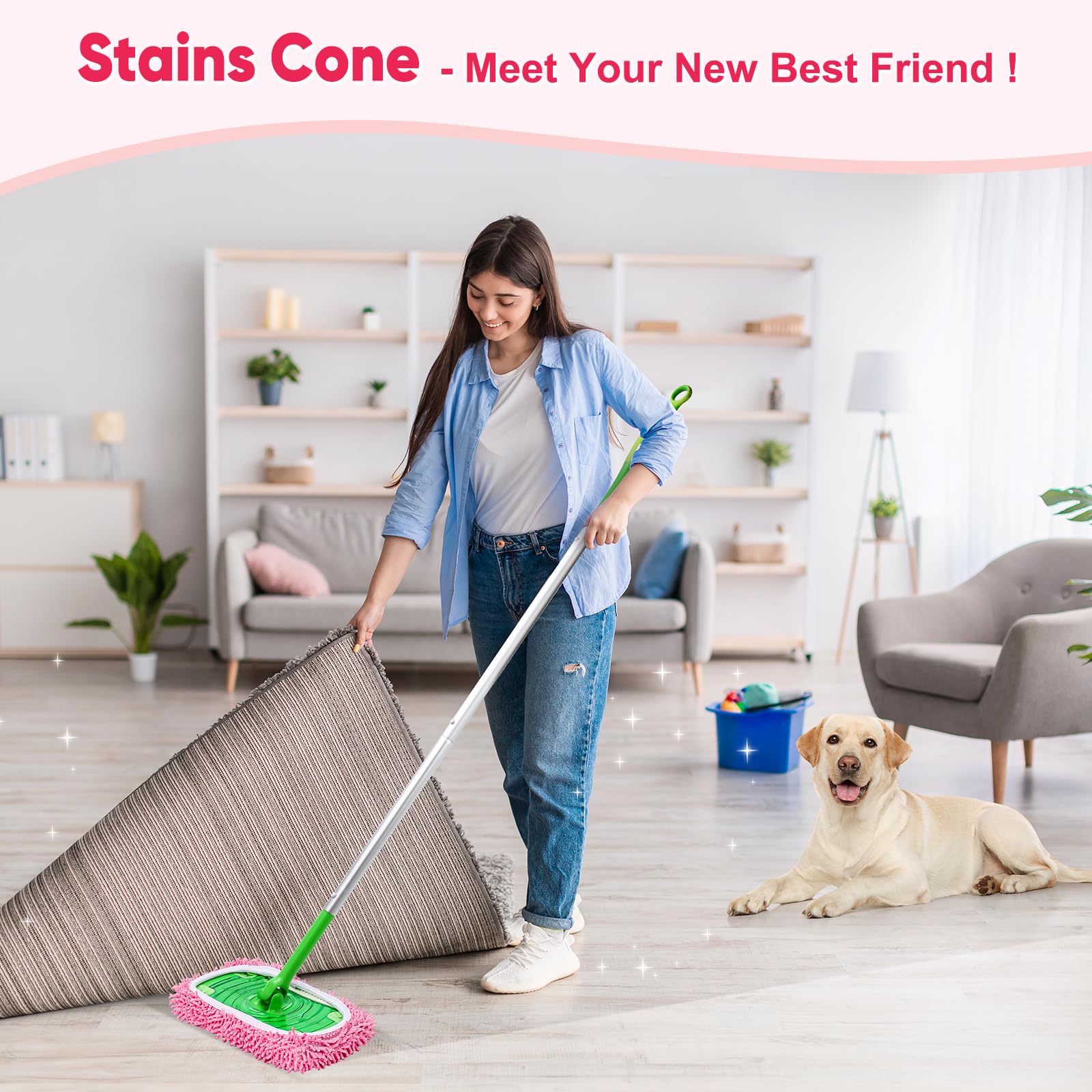 6 Pack Reusable Mop Pads Compatible with Swiffer Sweeper (6 Count)