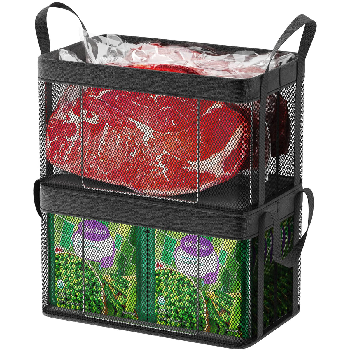 Deep Freezer Organizer Bins (2 Count)