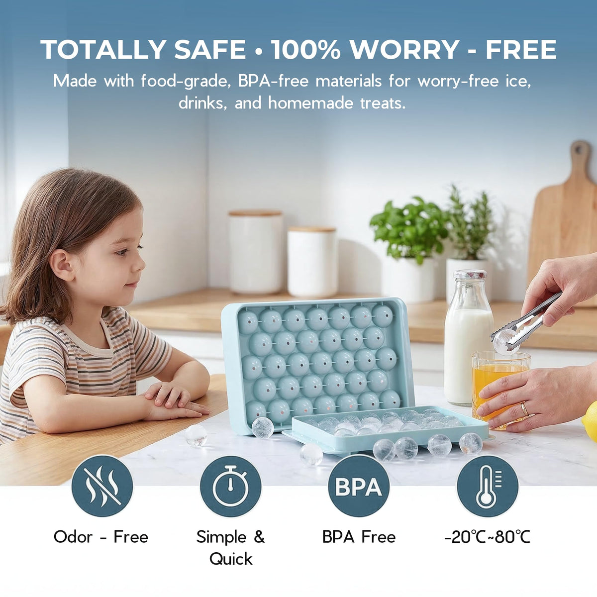 Ice Cube Tray with Lid and Bin (2 Count)