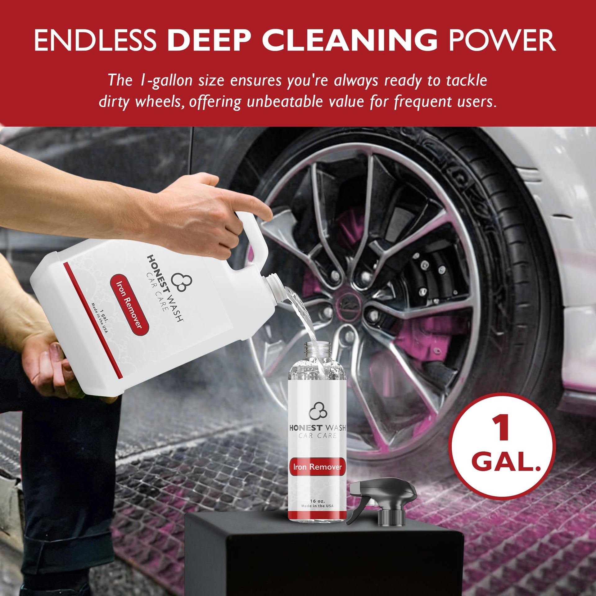 Honest Wash Iron Remover Car Detailing (128 Fl Oz)