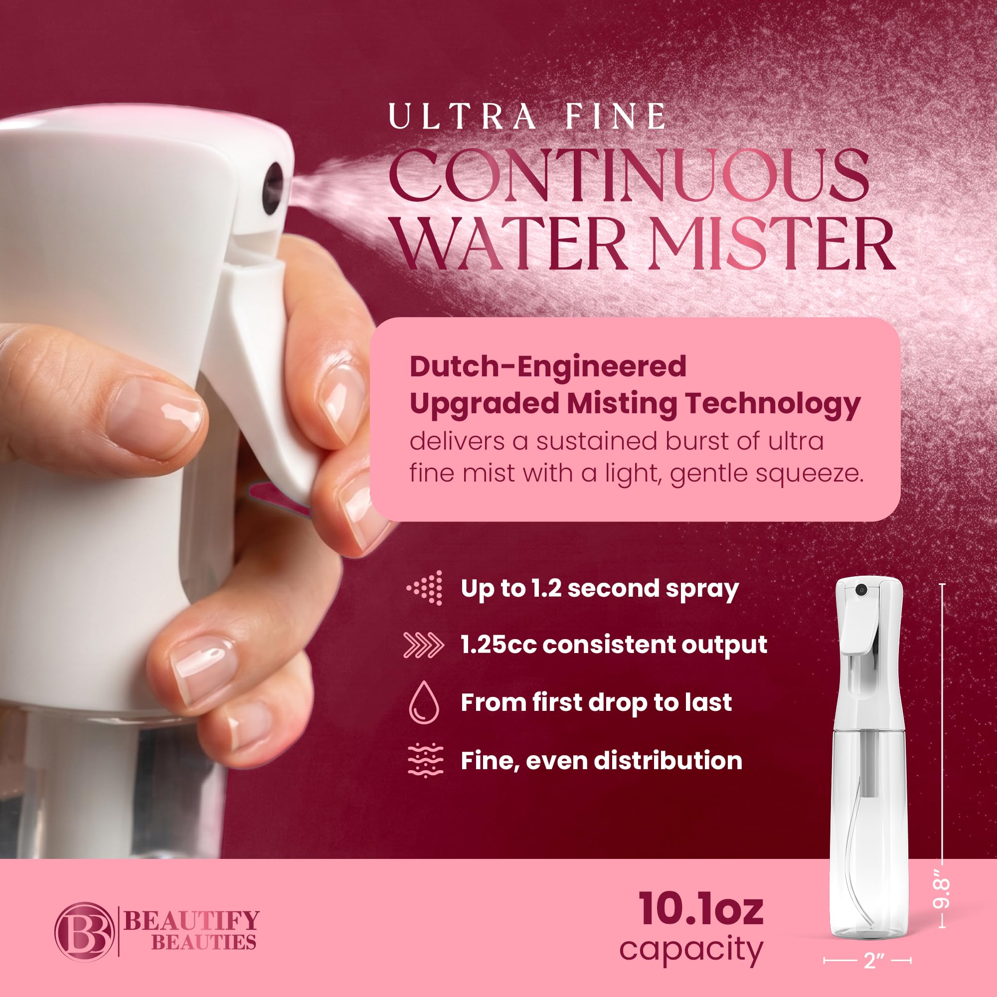 Continuous Spray Bottle for Hair