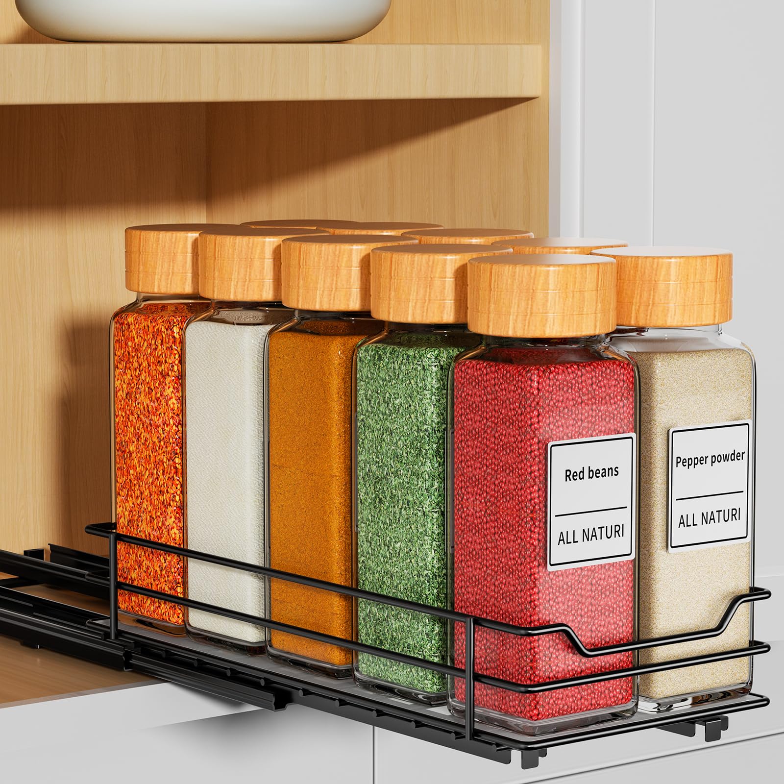 Pull Out Spice Rack Organizer