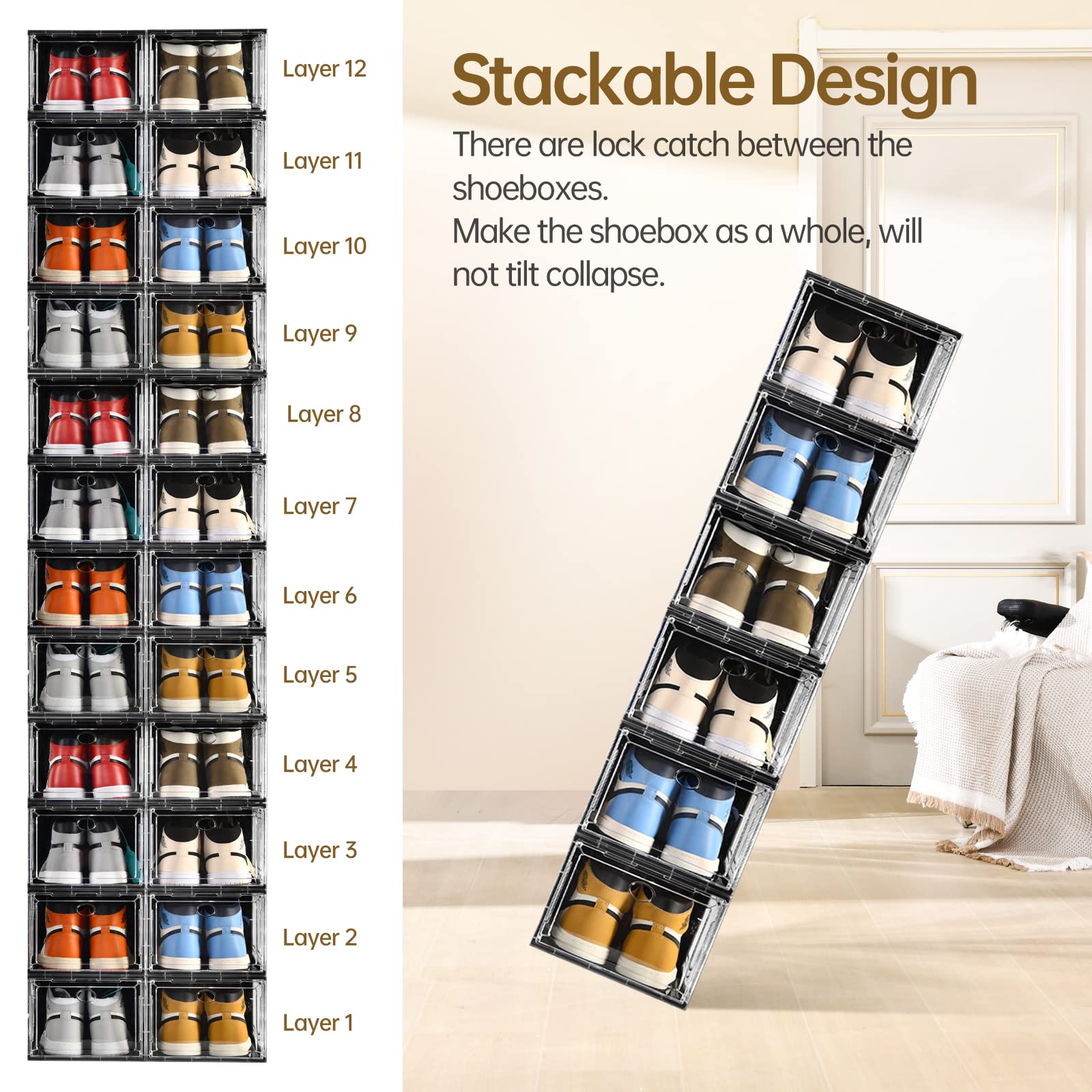 10 Pack Shoe Storage (10 Count)