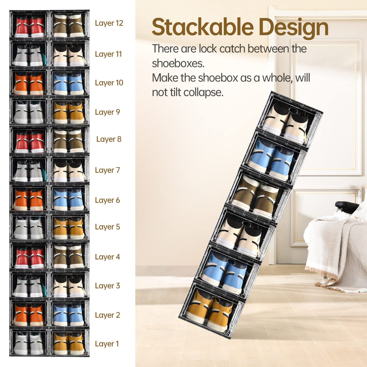 10 Pack Shoe Storage (10 Count)