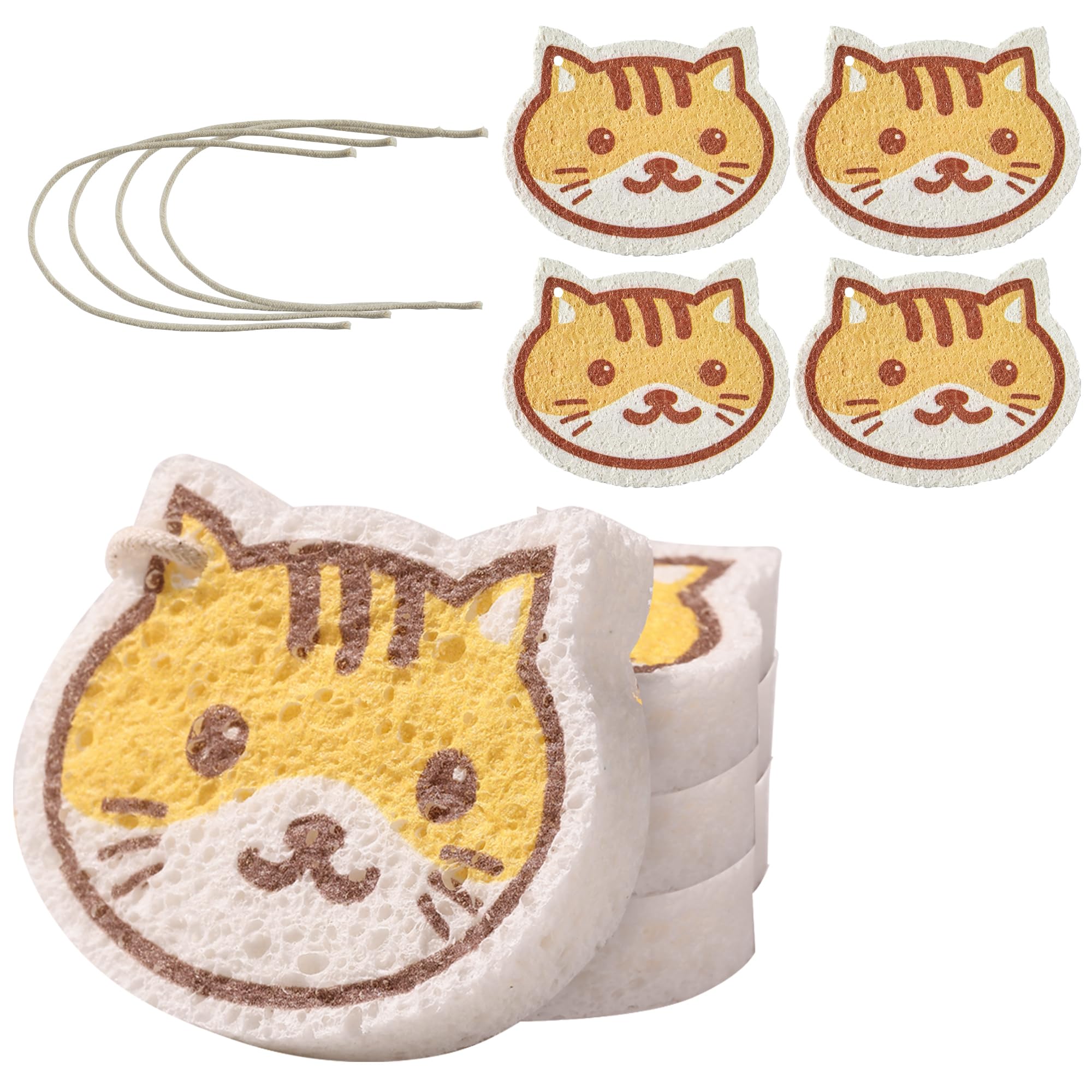 Cartoon Kitchen Sponge (4 Count)