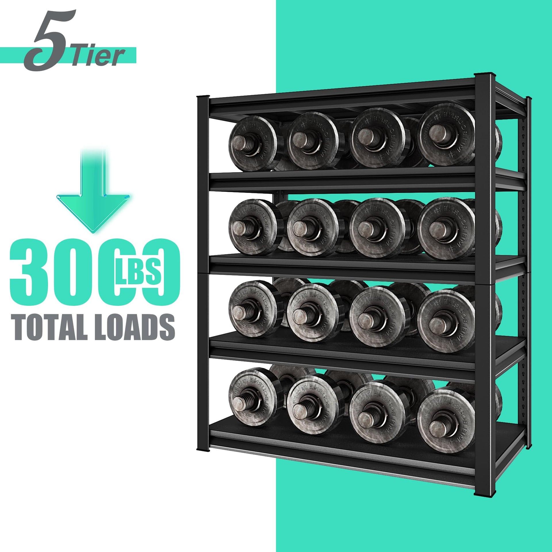48" W Garage Shelving Heavy Duty