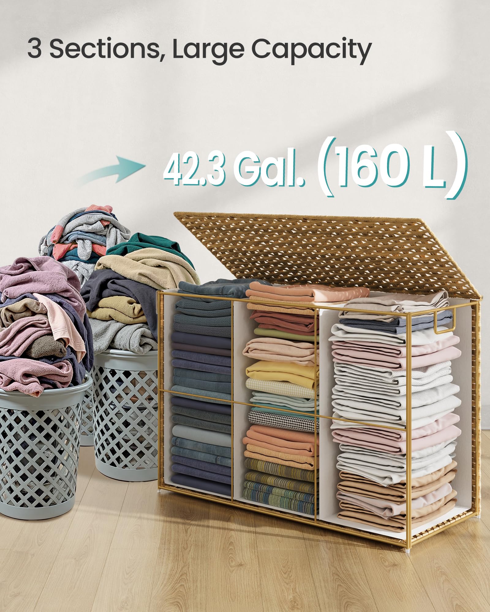 Laundry Hamper with Lid - ModHome Supplies