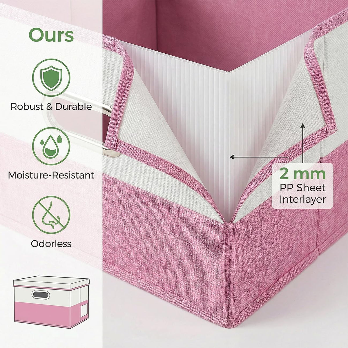 Storage Bins with Lids [3 (3 Count)