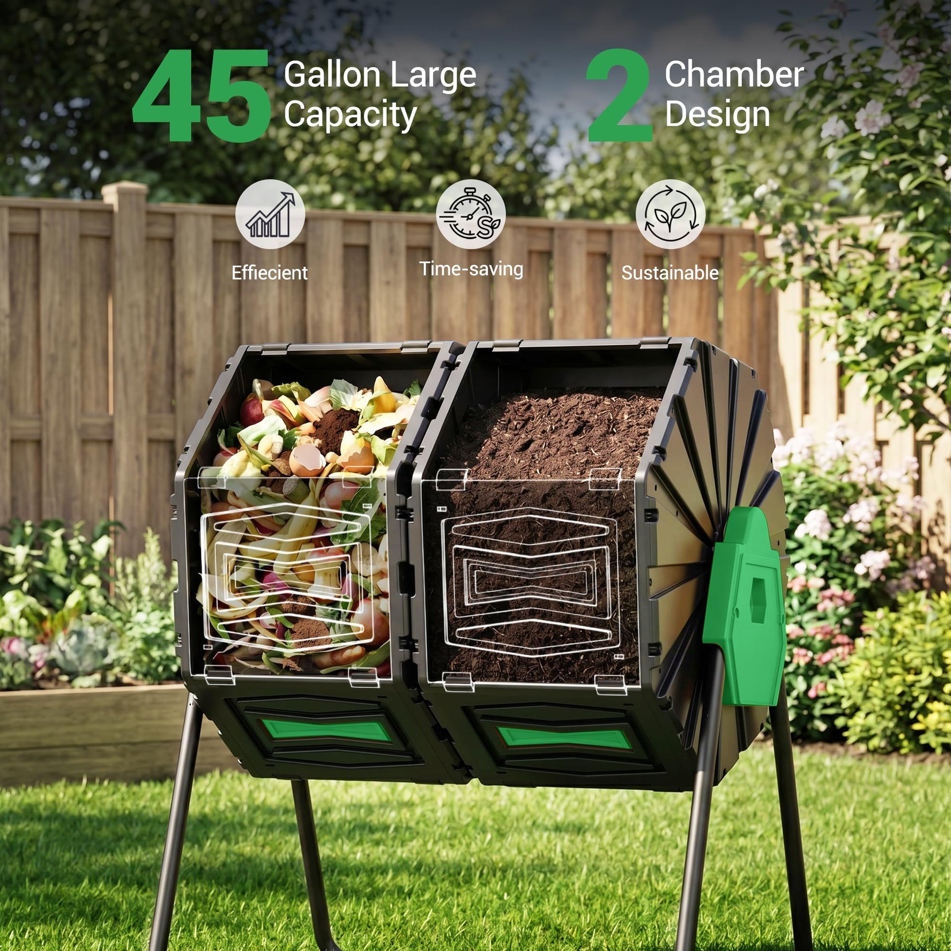 Composter Tumbler Outdoor