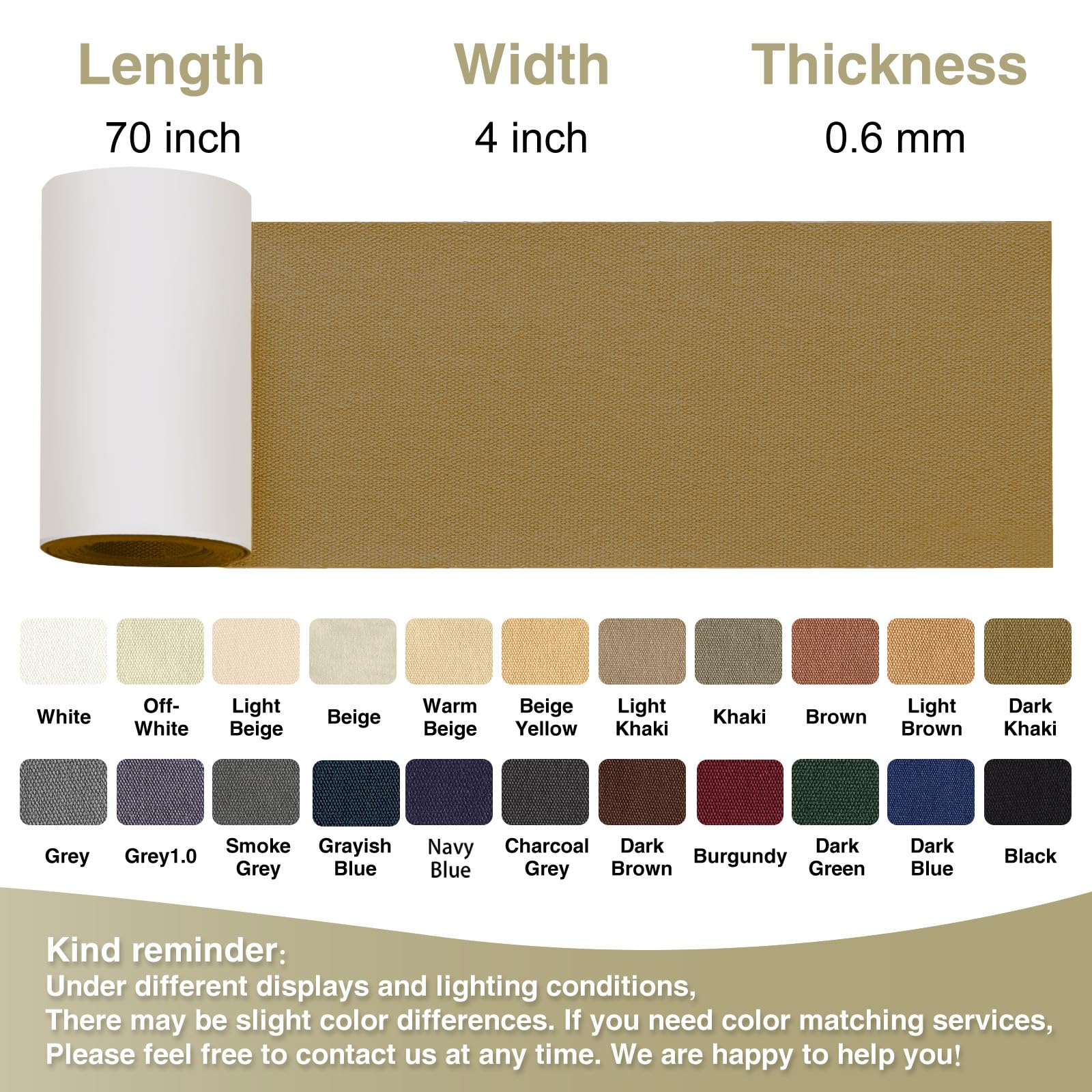 Canvas Repair Tape 4×70 Inch Waterproof Self