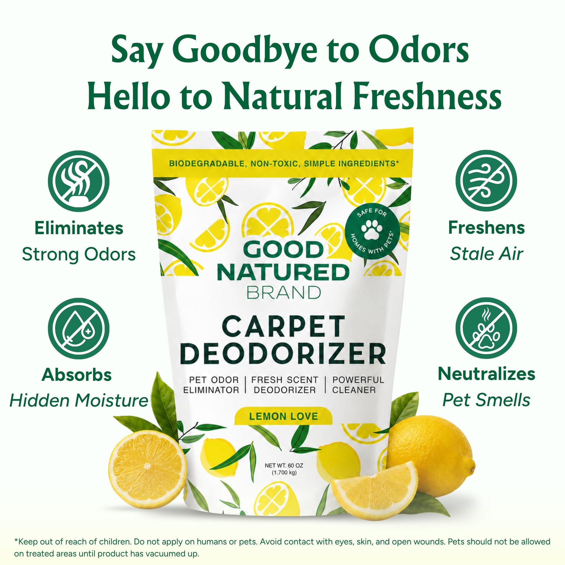 Carpet Deodorizer & Freshener Powder (60 Ounce)