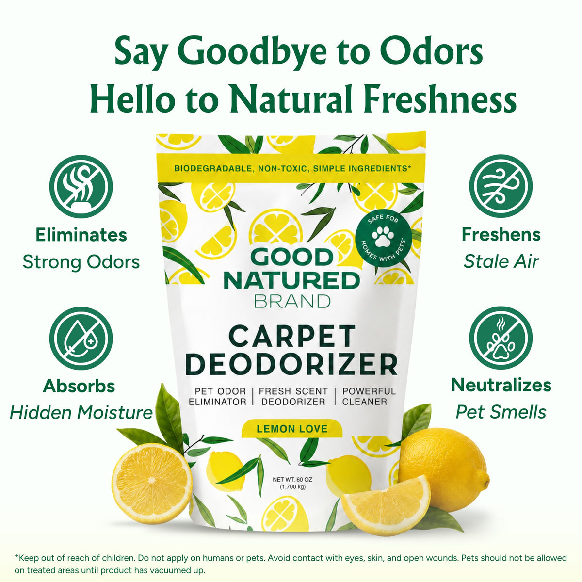 Carpet Deodorizer & Freshener Powder (60 Ounce)