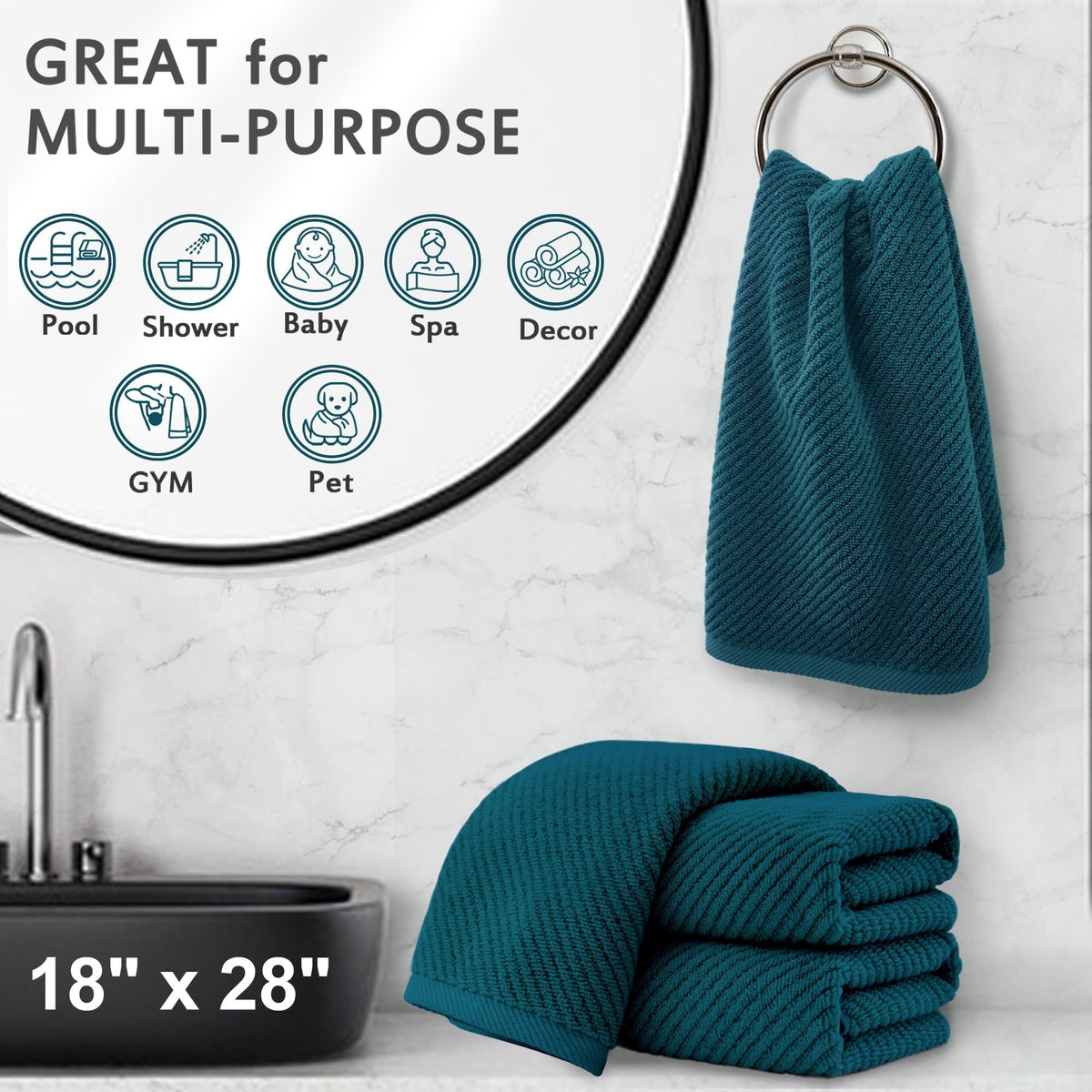 Hand Towels 4PC (4 Count)