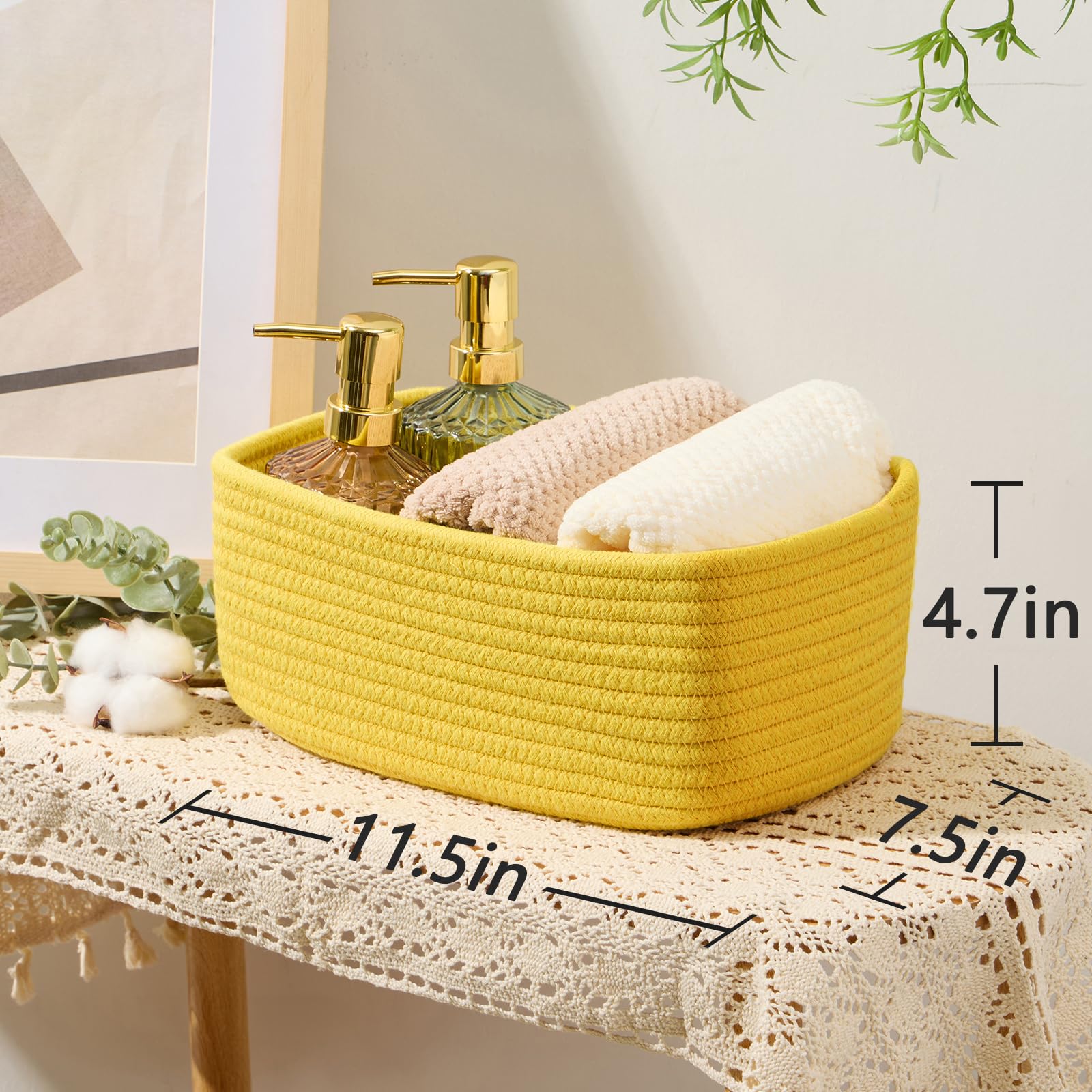 Small Storage Baskets for Organizing (4 Count)