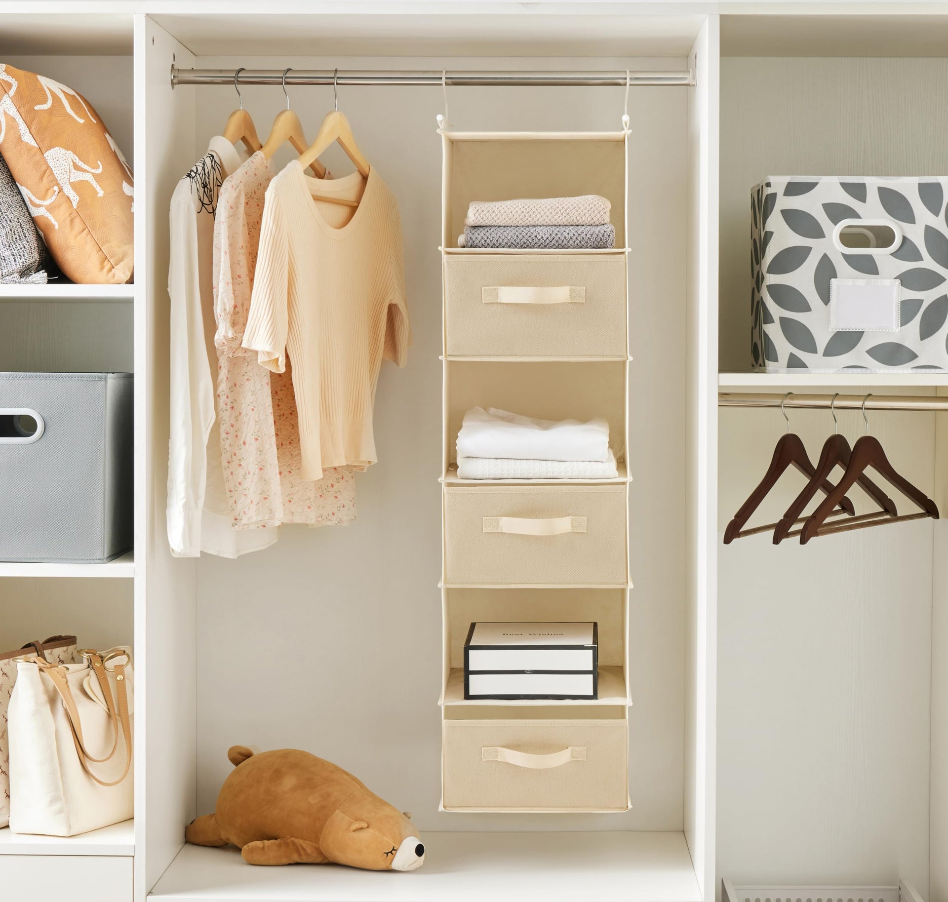 6 Tier Shelf Hanging Closet Organizer