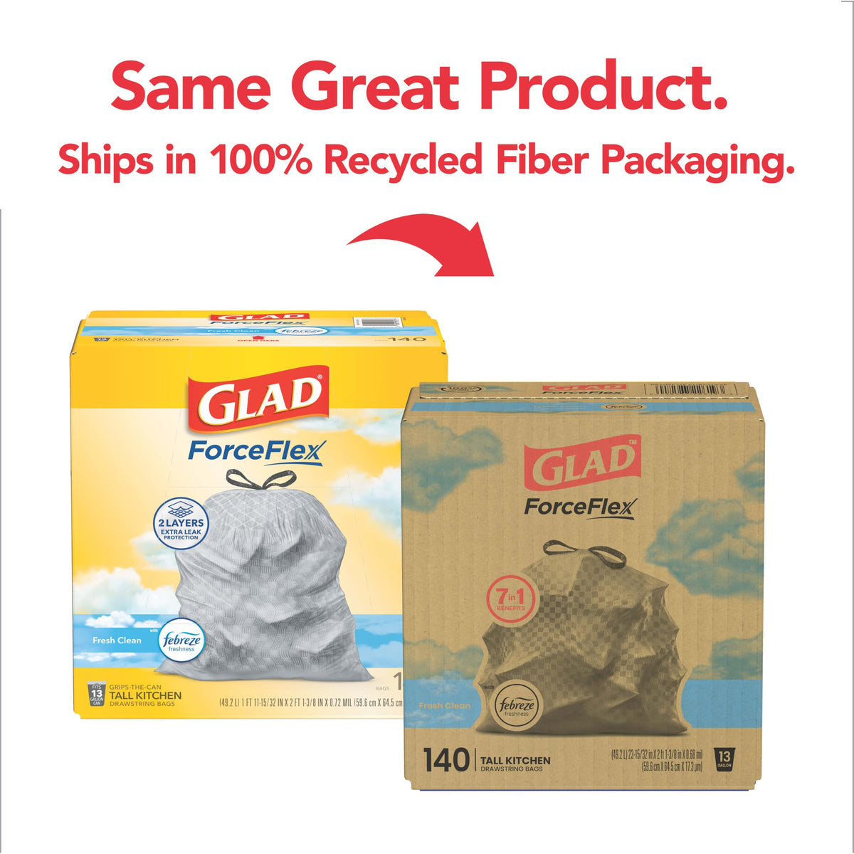 ForceFlex Tall Kitchen Trash Bags (140 Count)