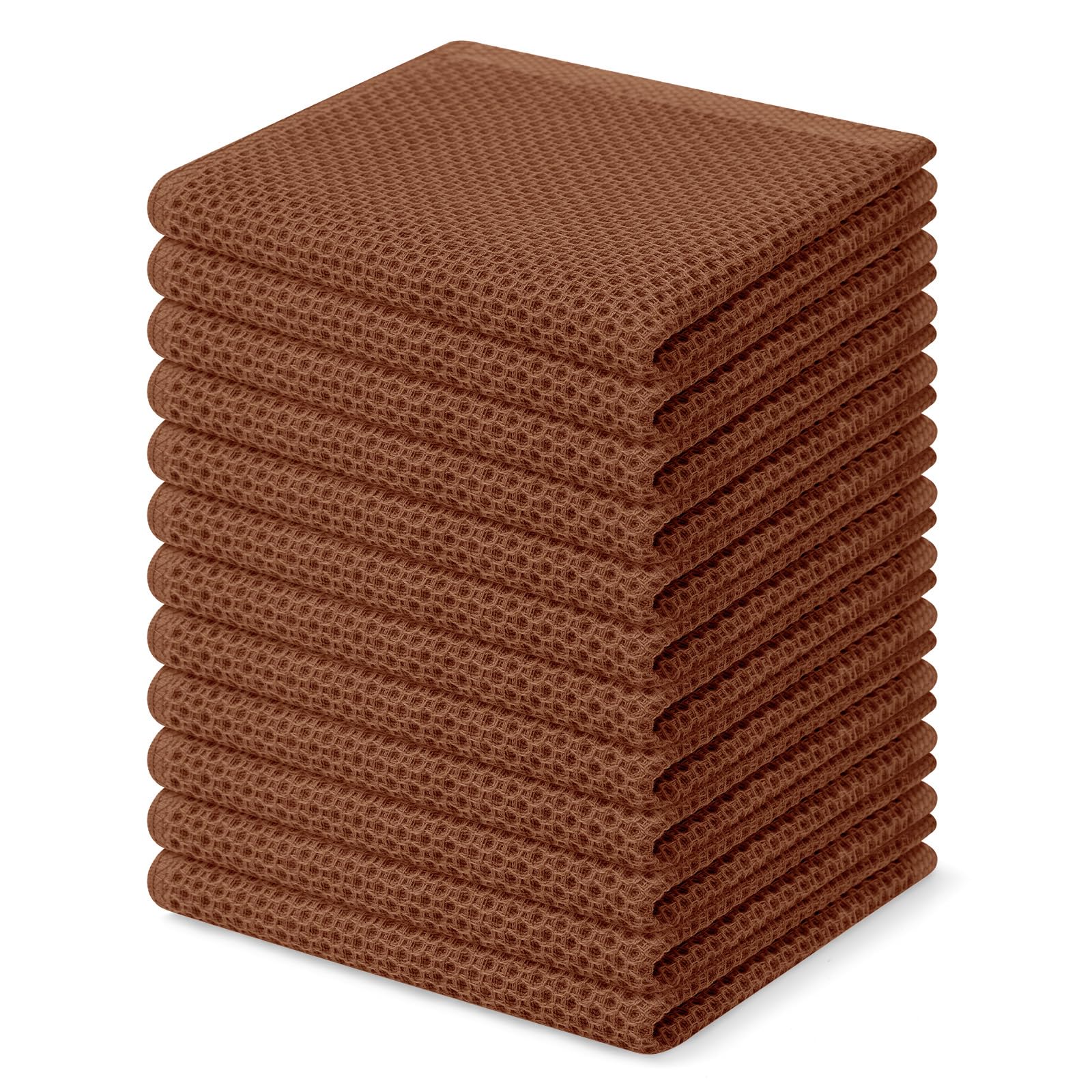 100% Cotton Waffle Weave Kitchen Dish Cloths 12 (12 Count)