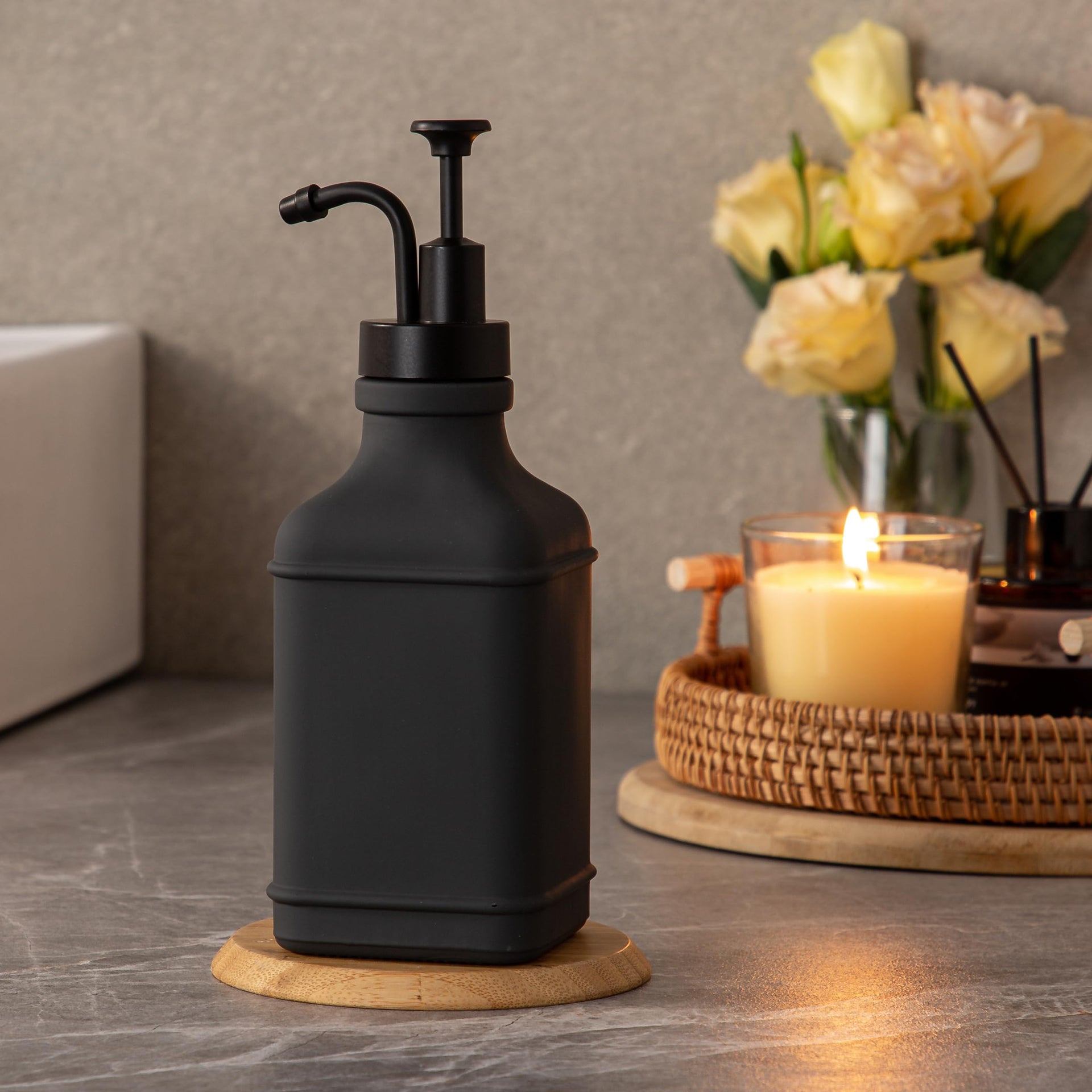 Dark Gray Soap Dispenser