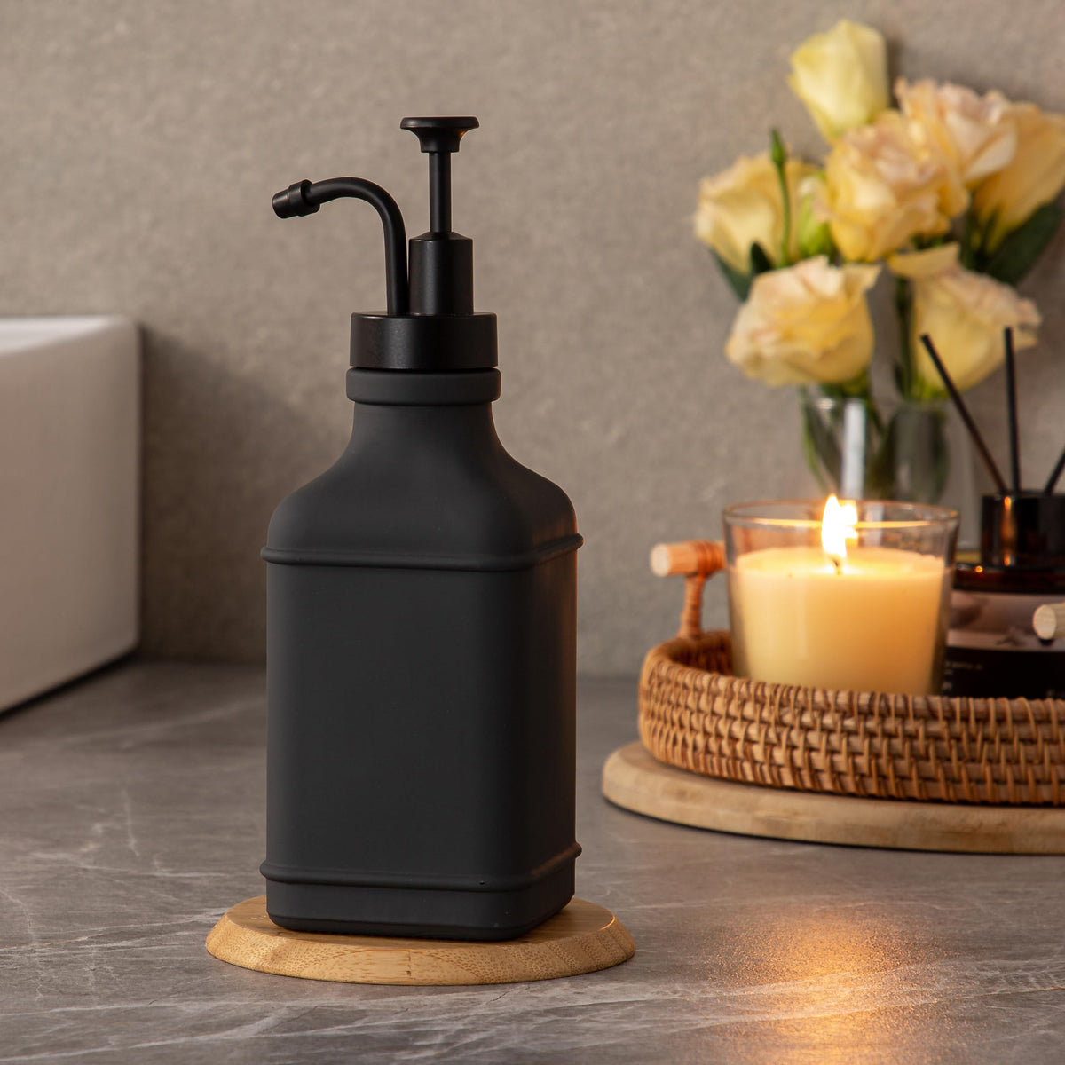 Dark Gray Soap Dispenser