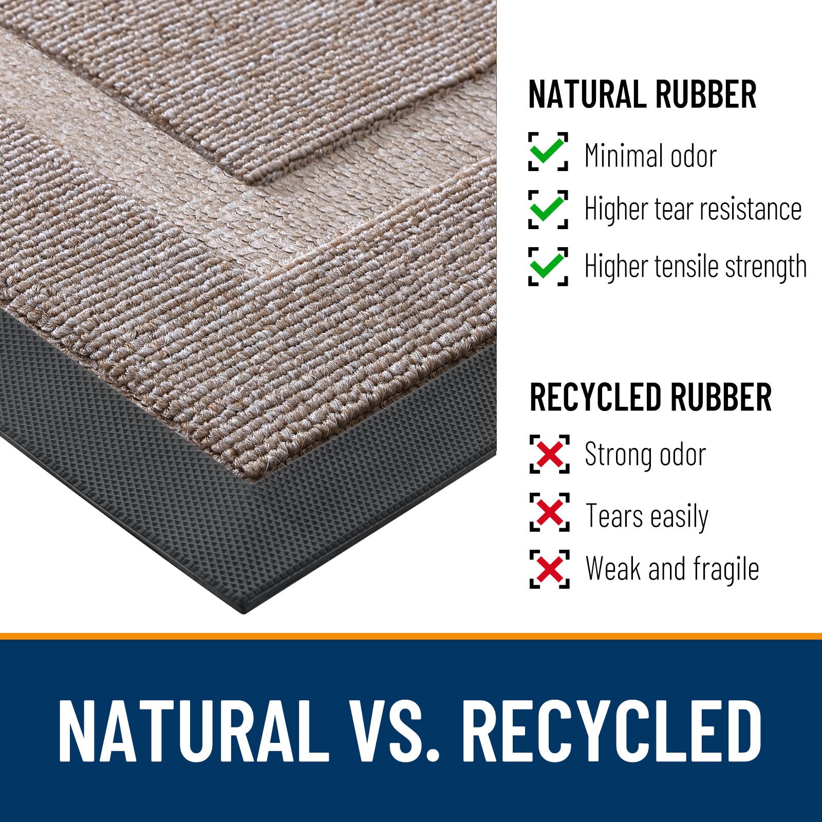 Half Circle Front Door Mat Outside 59x34 All