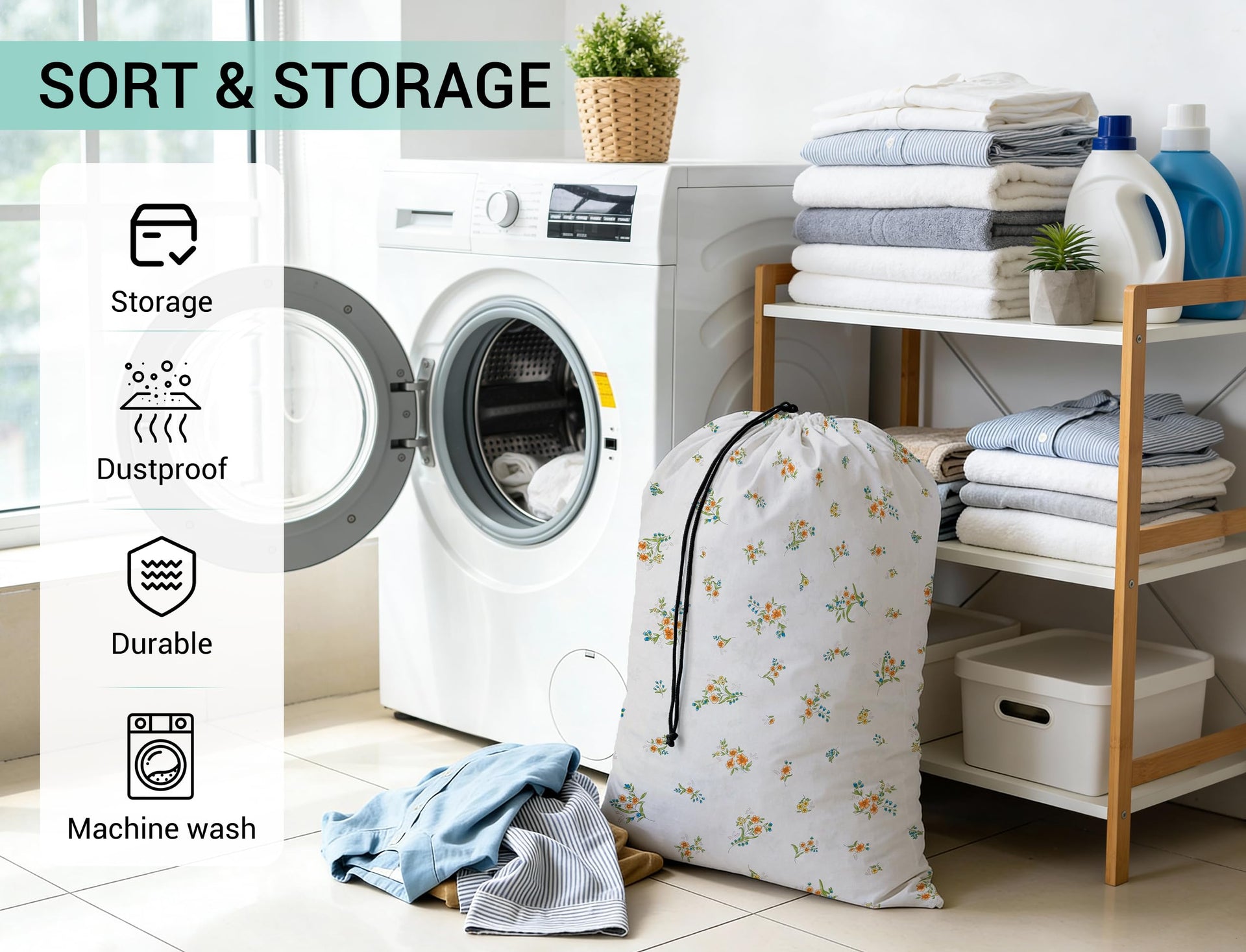 Bulk Travel Laundry Bag (24 Count)