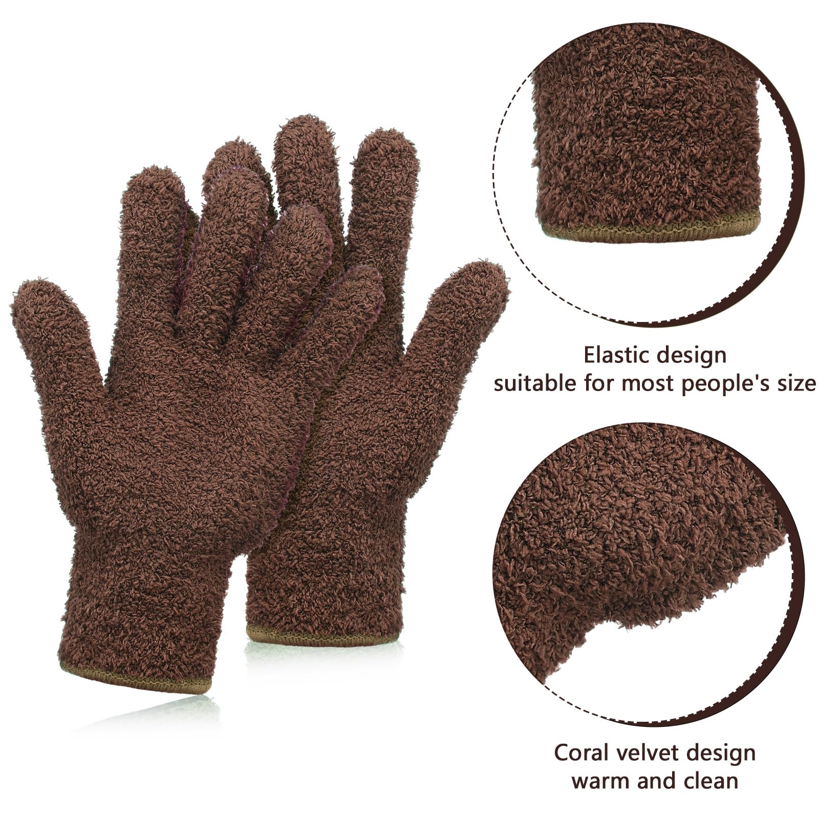 2 Pairs Microfiber Gloves for Plants (2 Count)