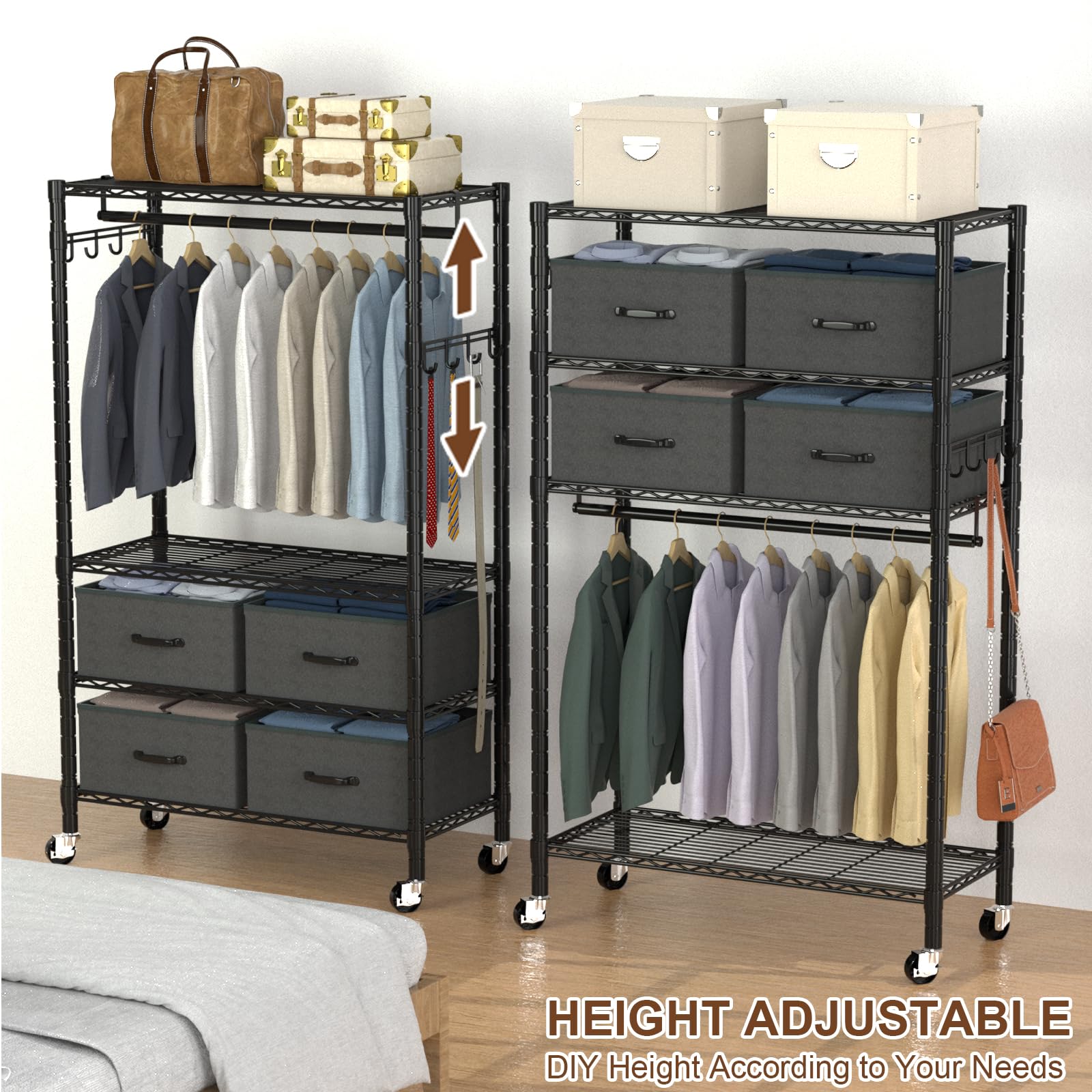 Clothes Rack Heavy Duty Clothing Rack for Hanging Clothes