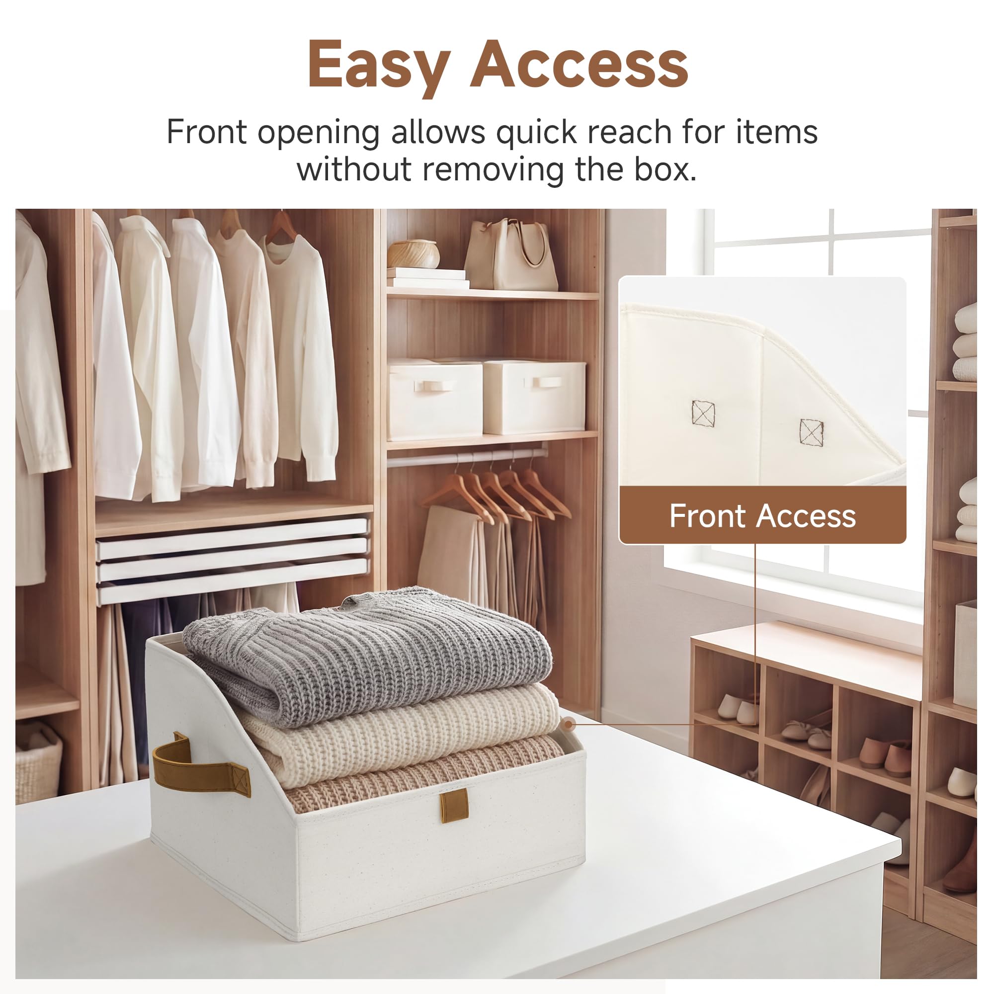 Closet Storage Bins Trapezoid (3 Count)