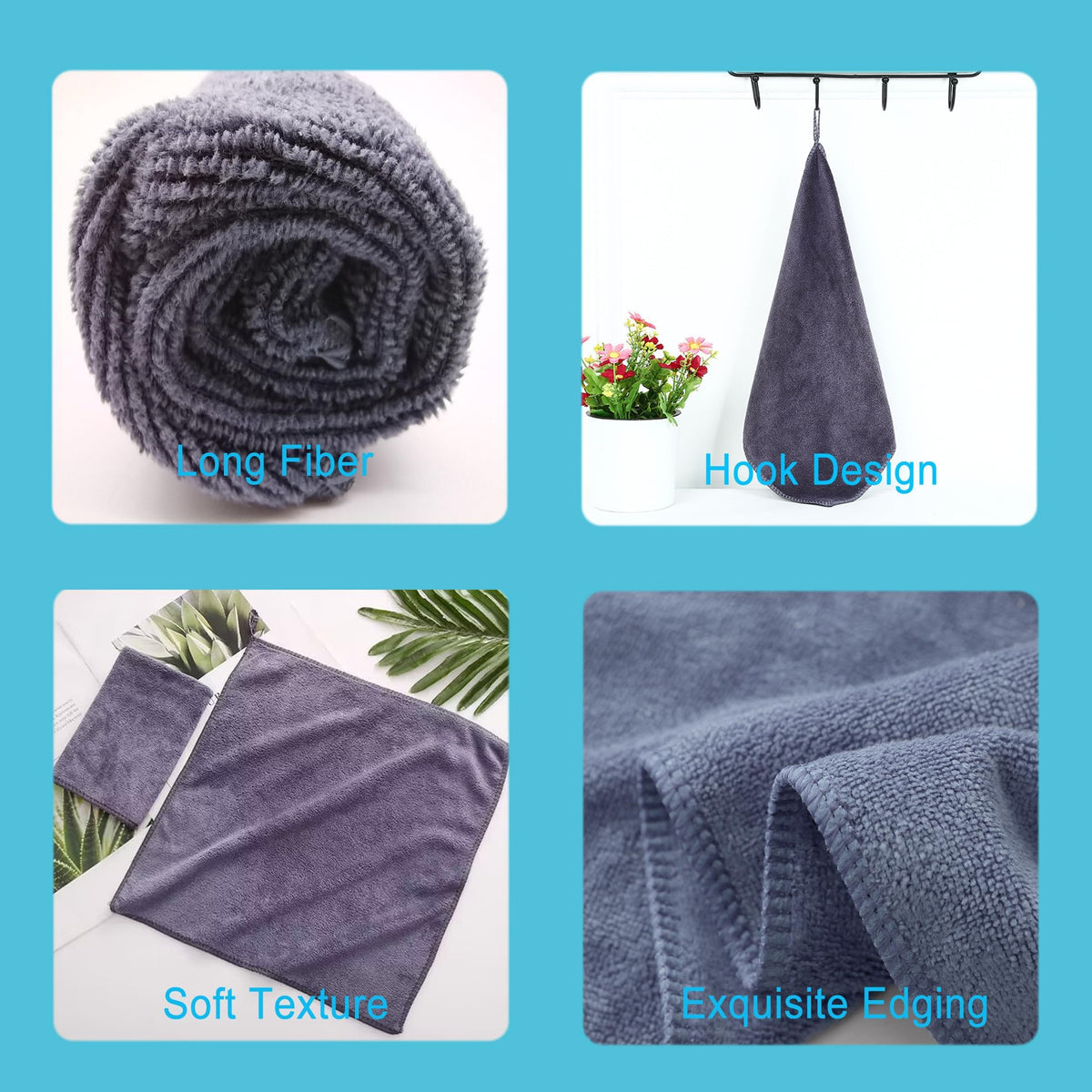 400 GSM Premium Microfiber Cleaning Cloths (8 Count)